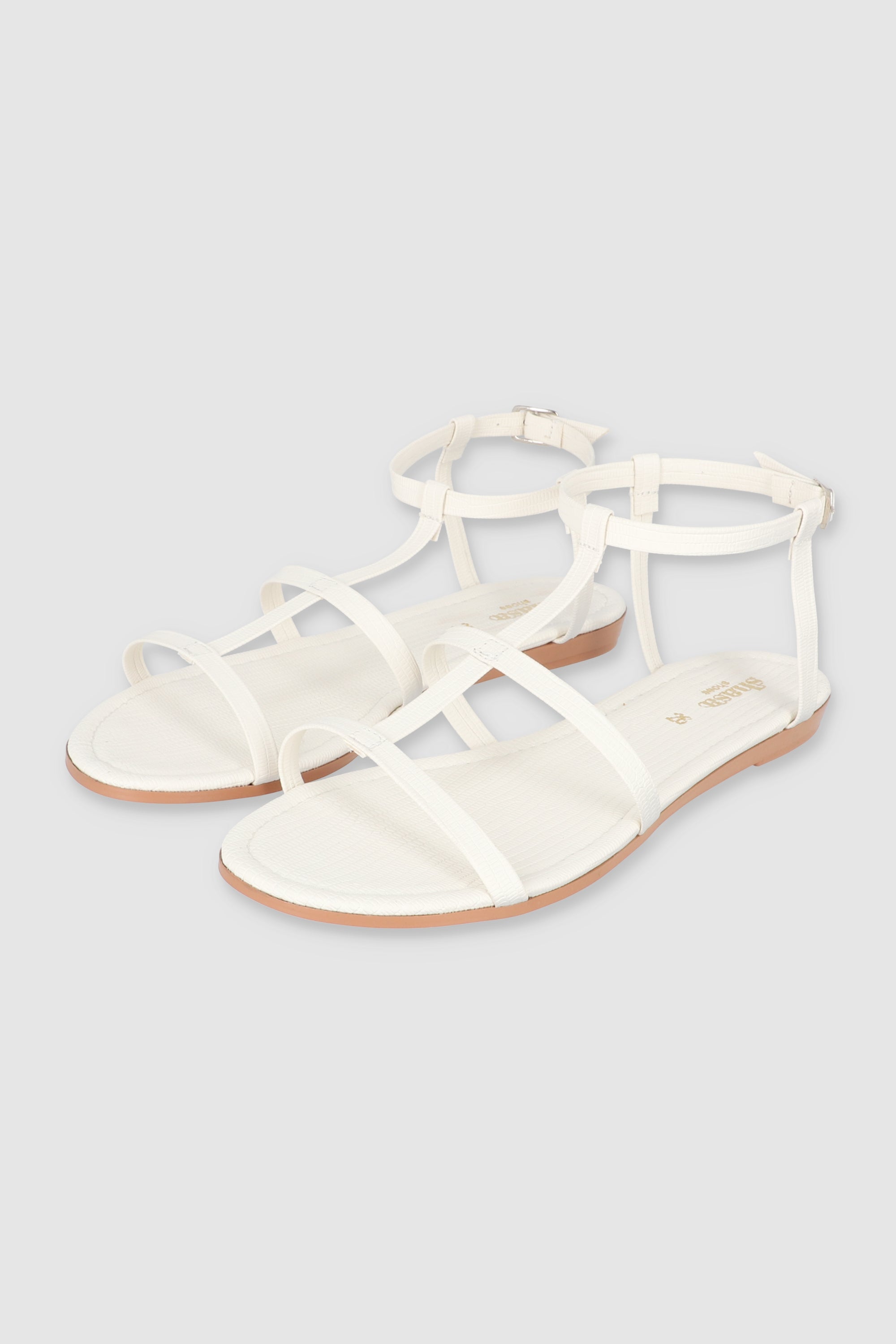 SANDALIA TIRAS CRUZADA BLANCO