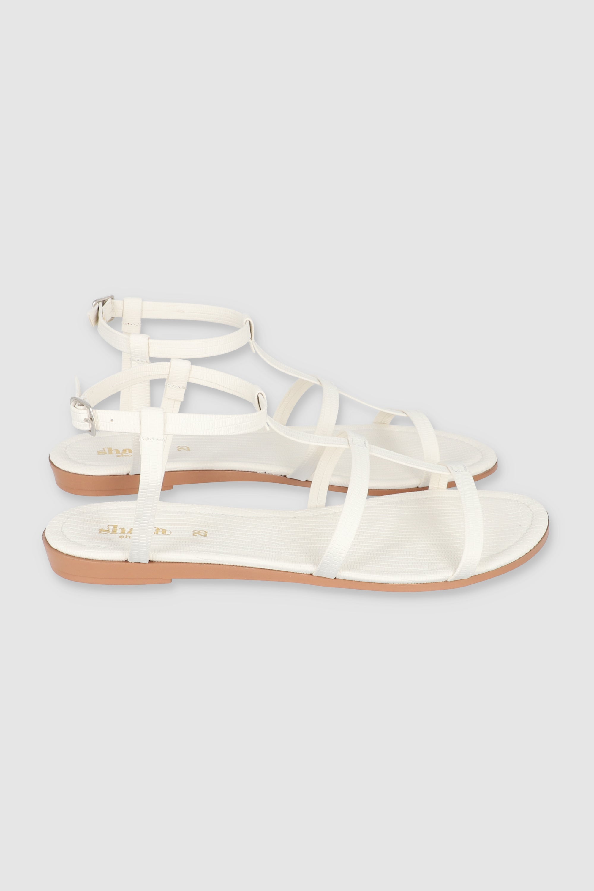 SANDALIA TIRAS CRUZADA BLANCO