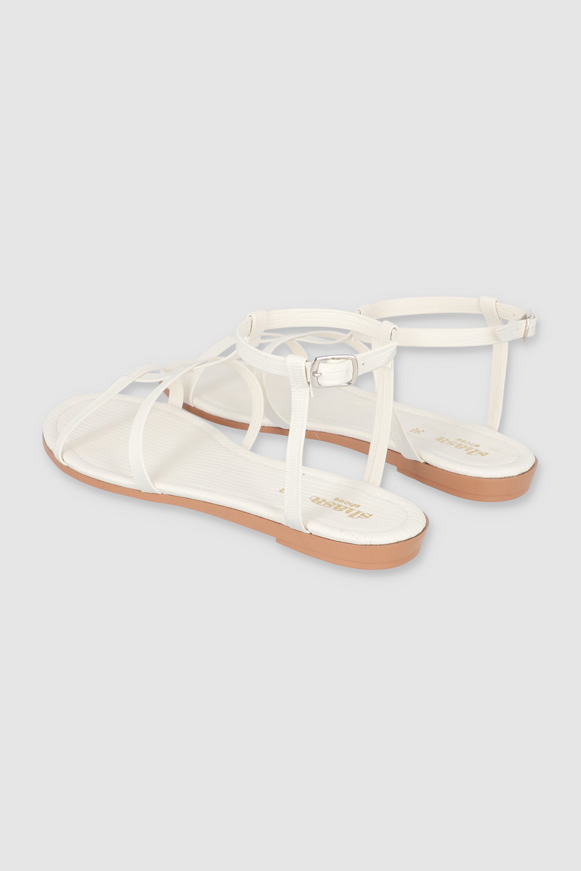 SANDALIA TIRAS CRUZADA BLANCO