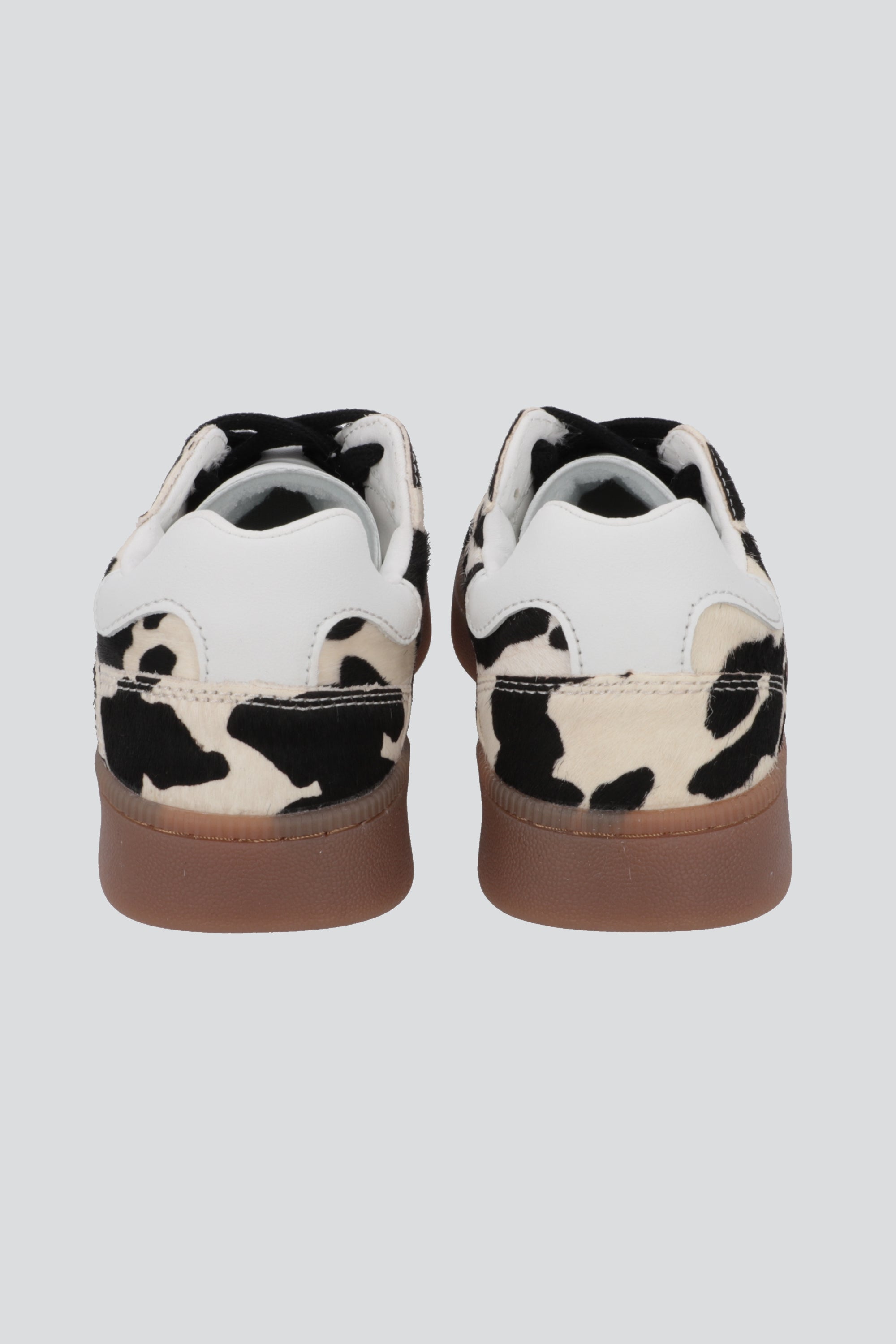 Tenis print de vaca 100% piel CAFE