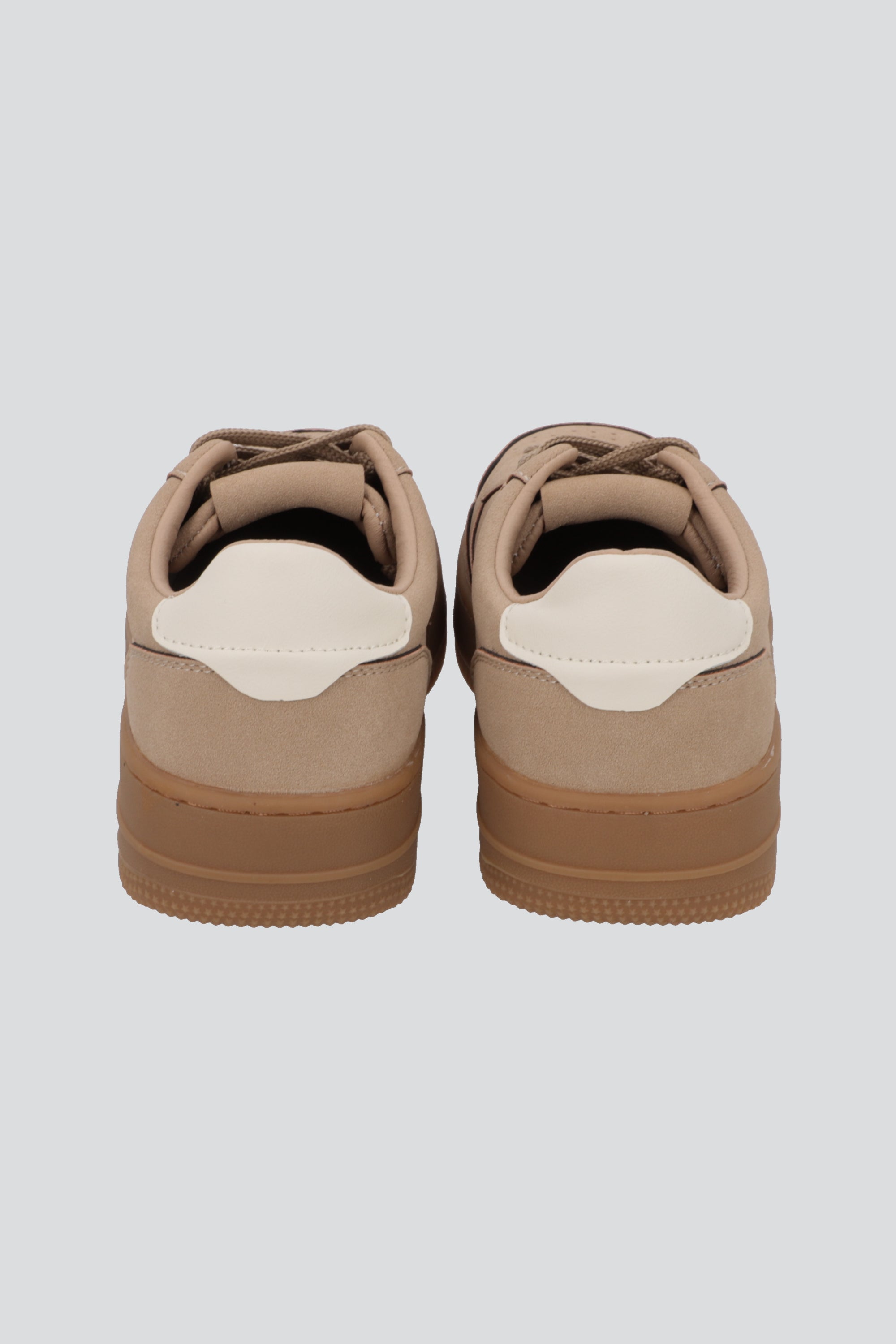 Tenis retro microfibra monocolor TAUPE