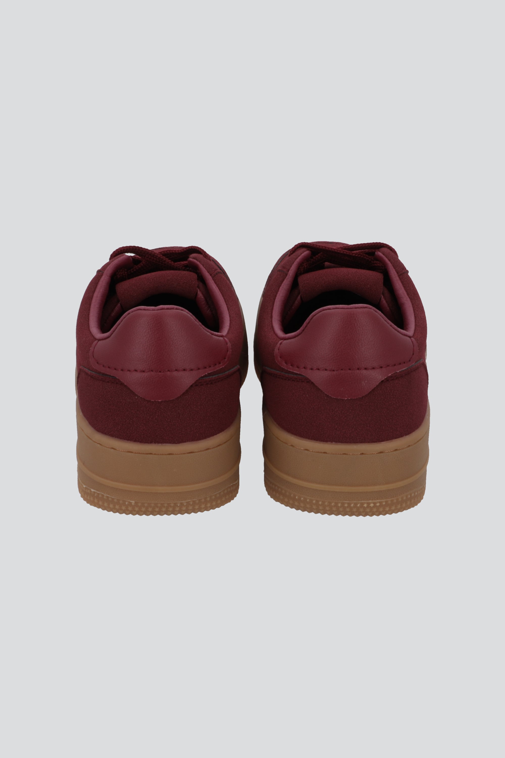 Tenis retro microfibra monocolor VINO