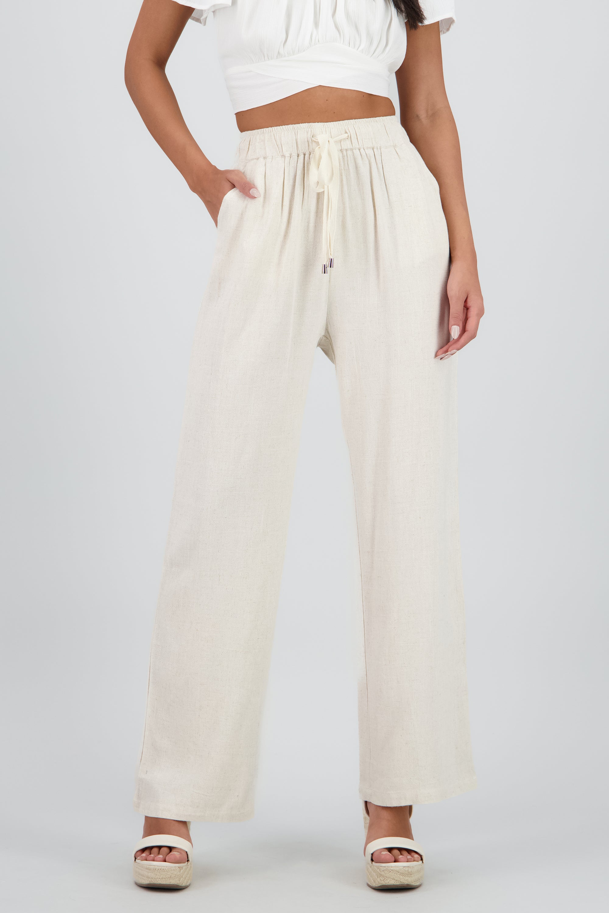 PANTALON DETALLE JARETA BEIGE