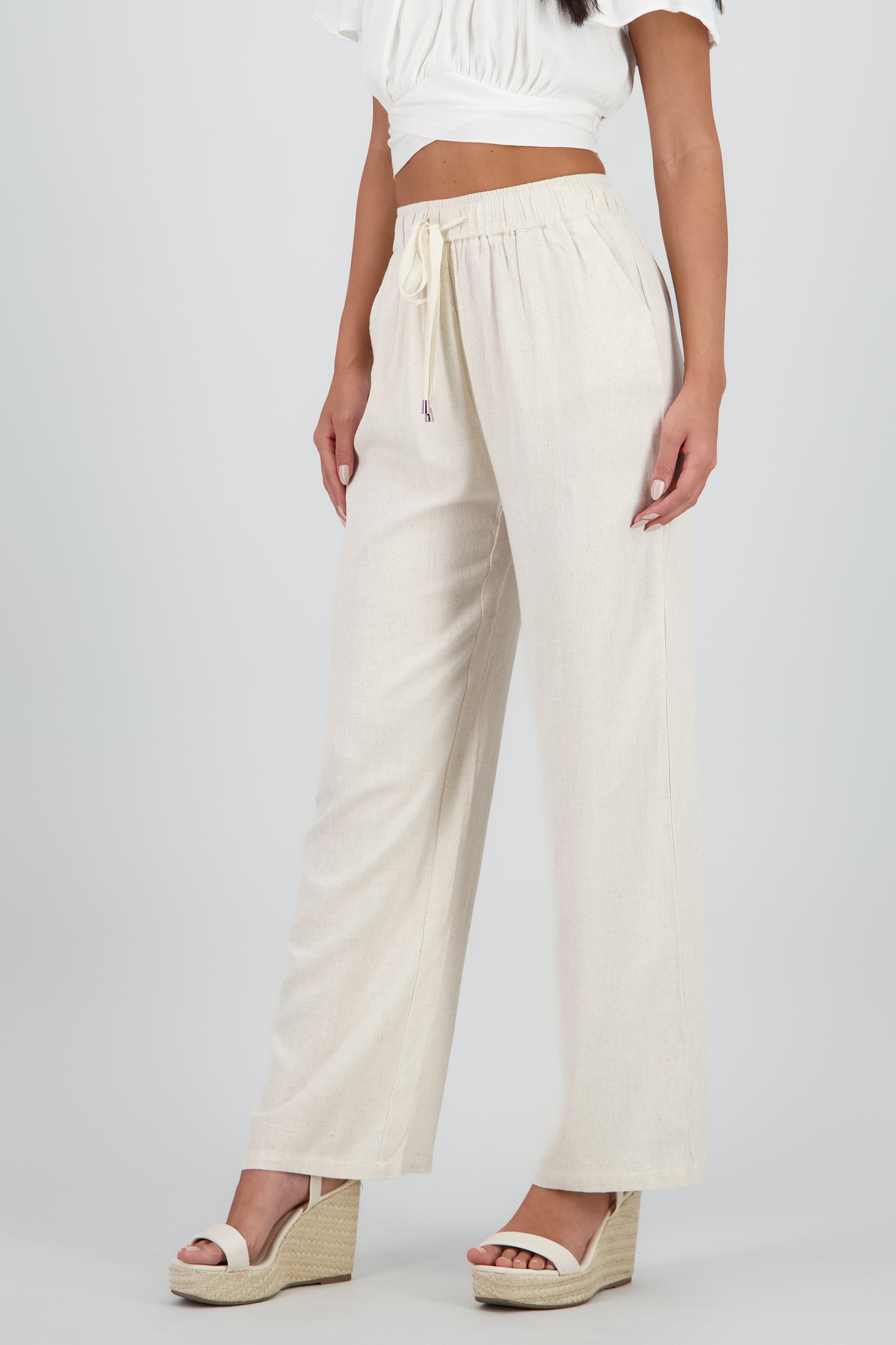 PANTALON DETALLE JARETA BEIGE