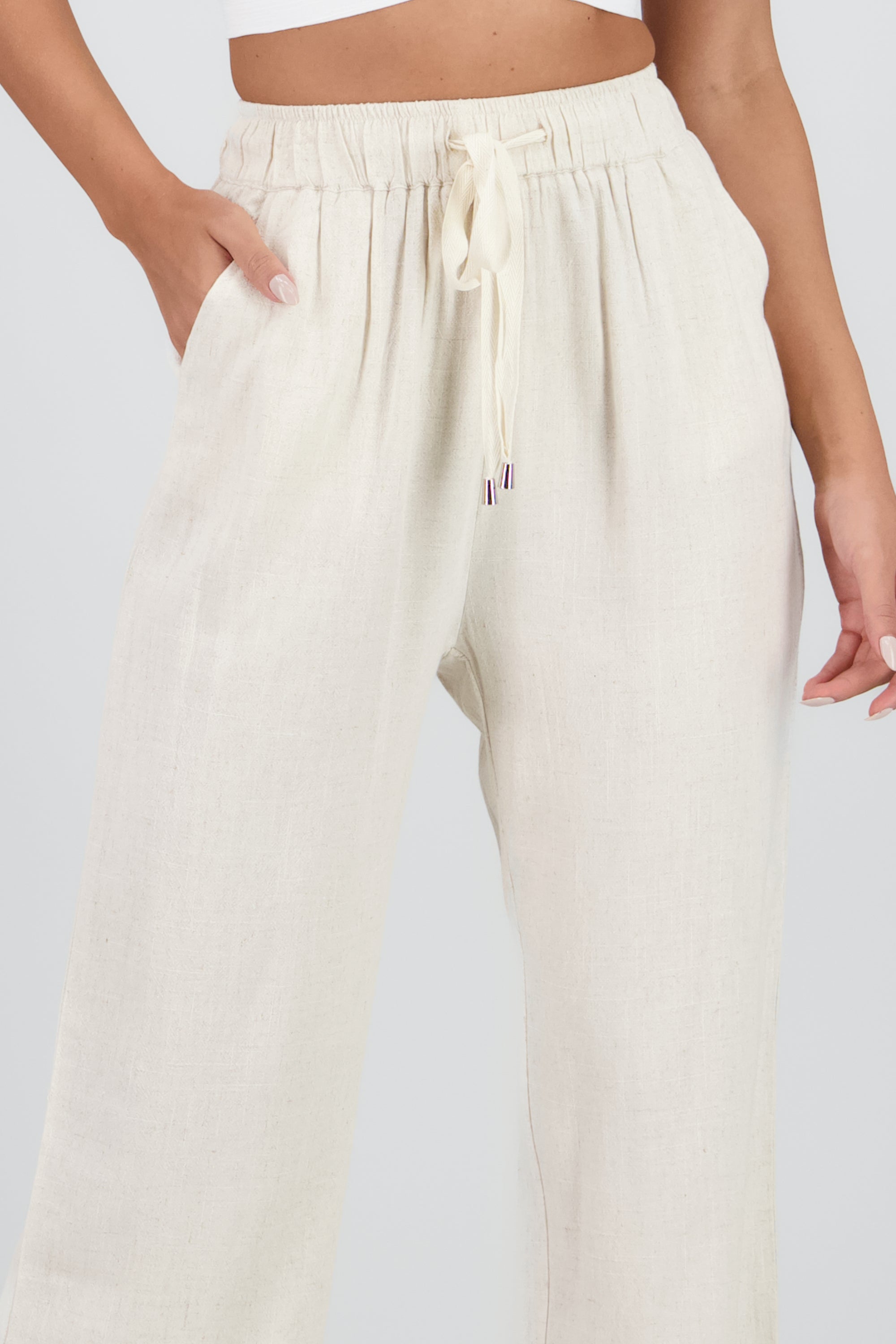 PANTALON DETALLE JARETA BEIGE