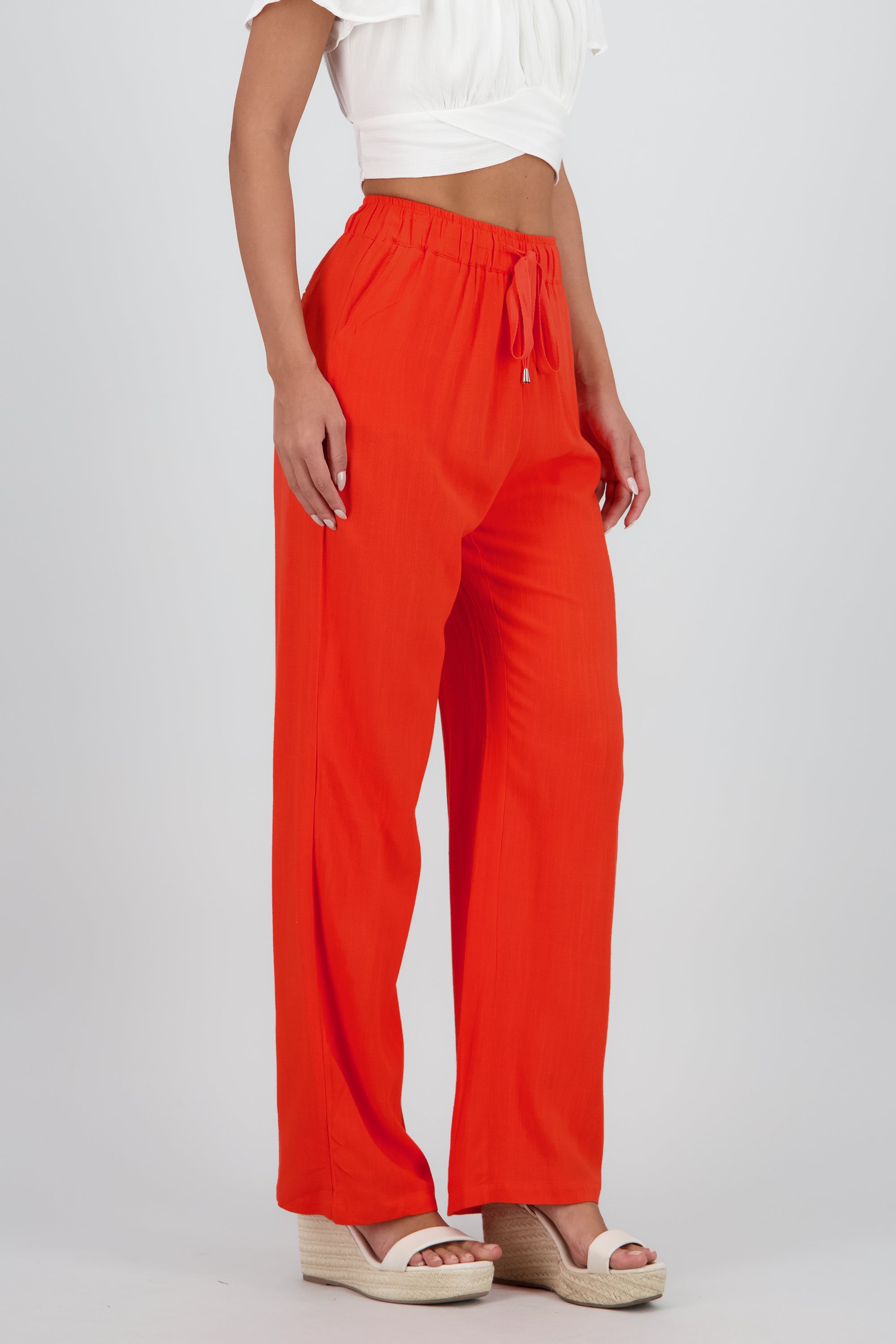 PANTALON DETALLE JARETA NARANJA