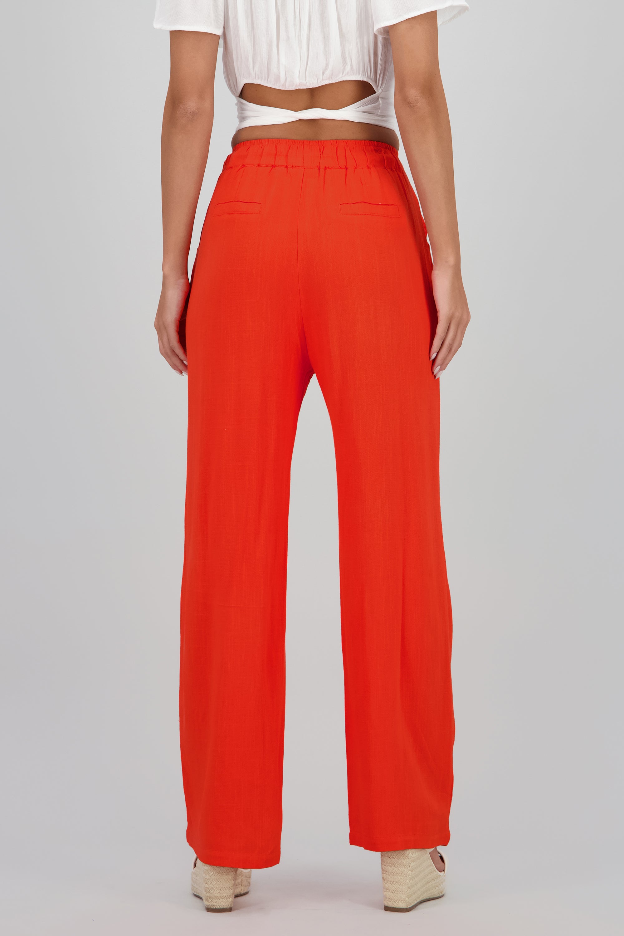 PANTALON DETALLE JARETA NARANJA