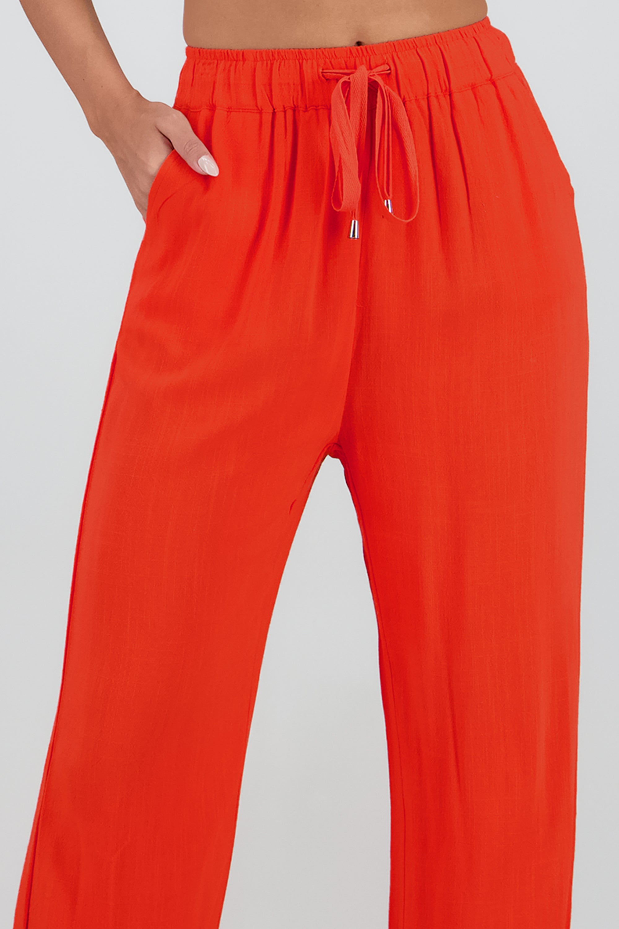 PANTALON DETALLE JARETA NARANJA