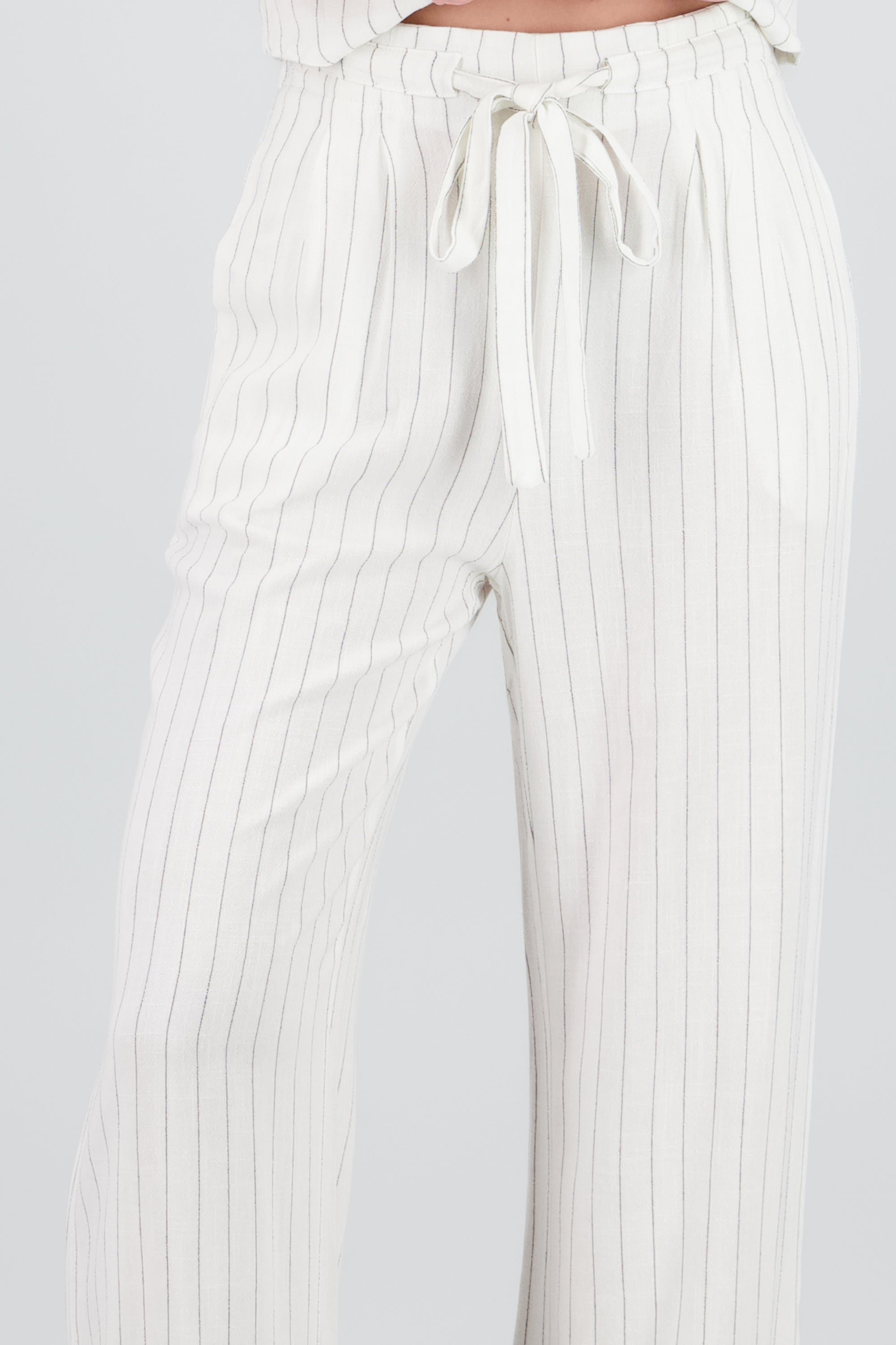 Pantalón Rayas Amplio BLANCO