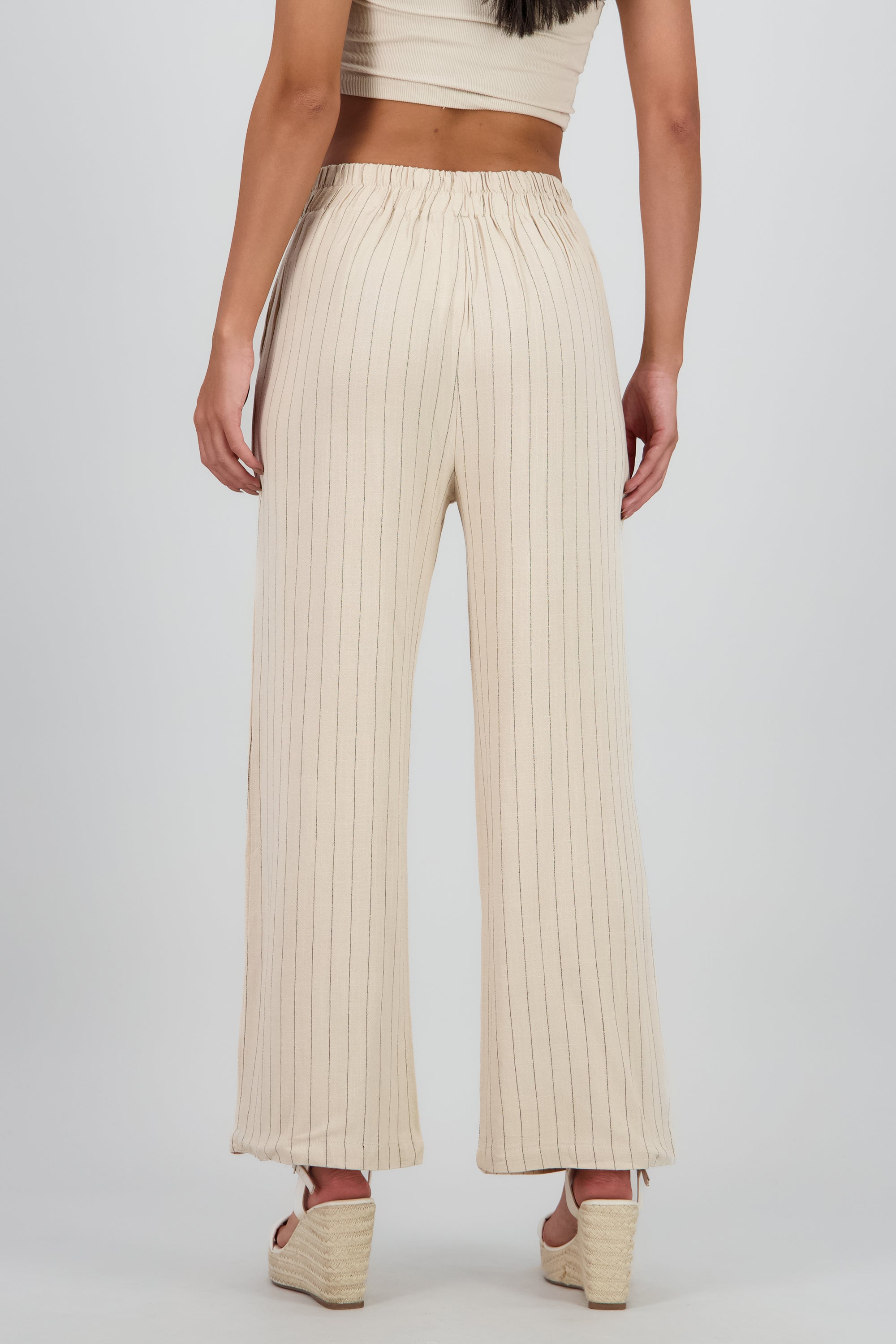 Pantalón Rayas Amplio KHAKI