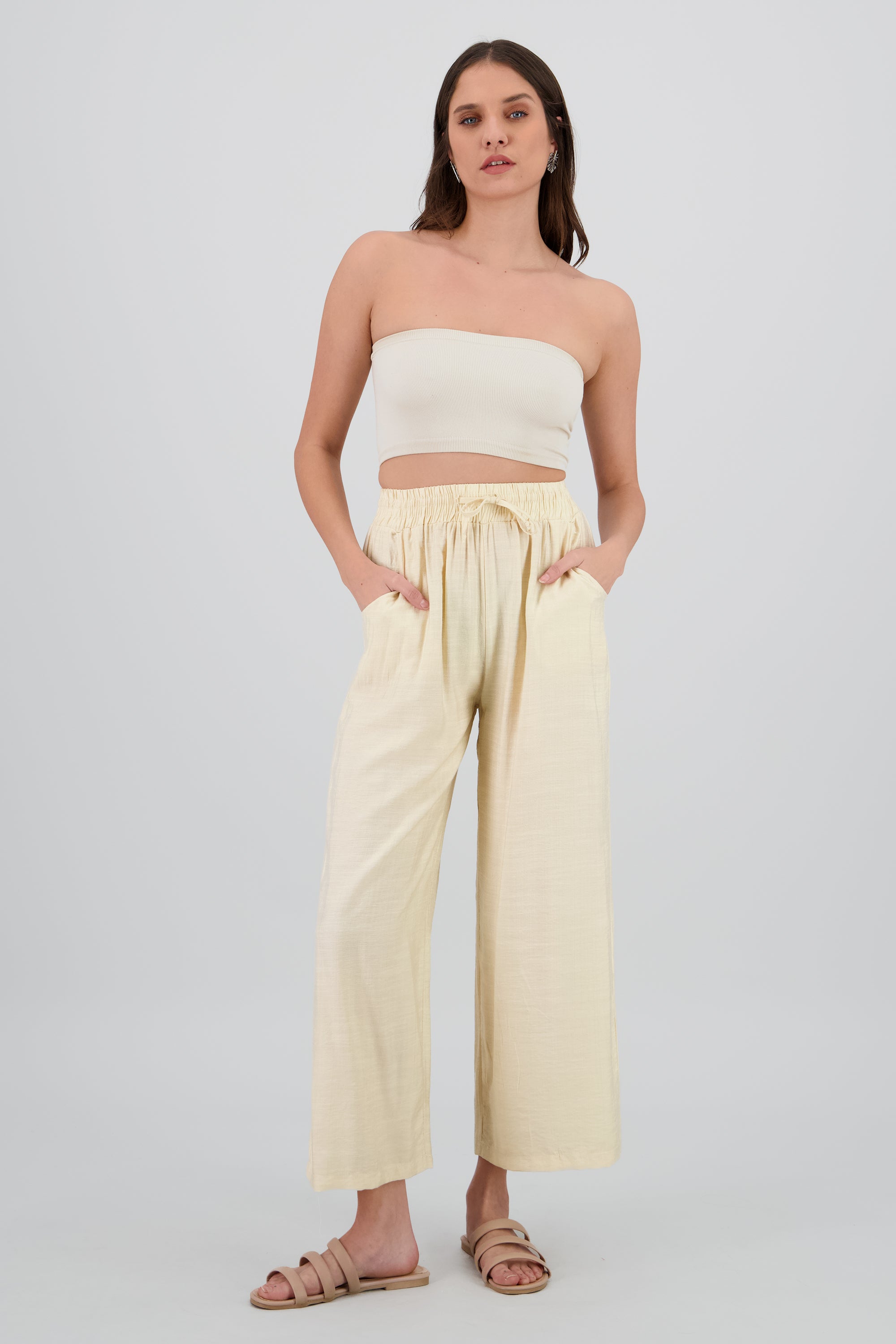 Pantalón Amplio AMARILLO PASTEL
