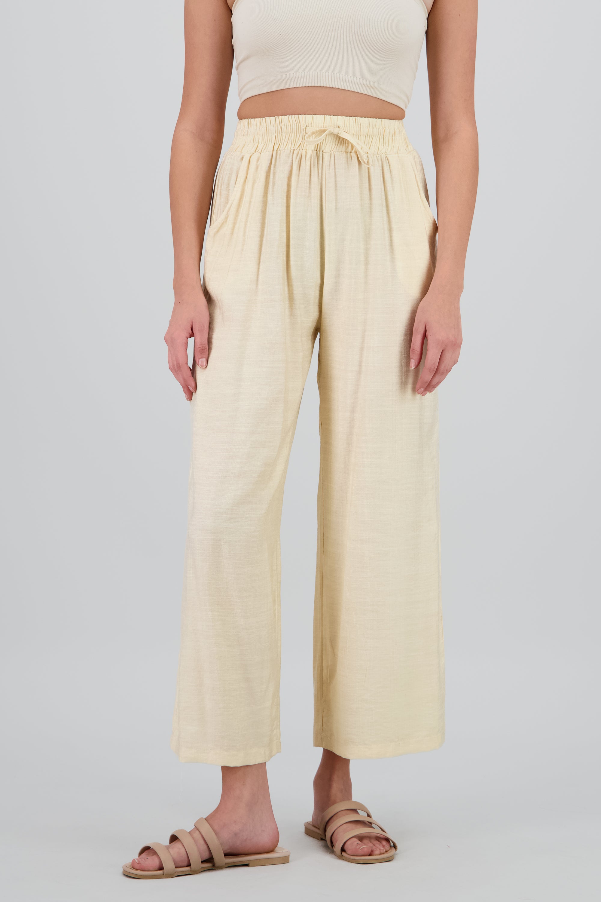 Pantalón Amplio AMARILLO PASTEL