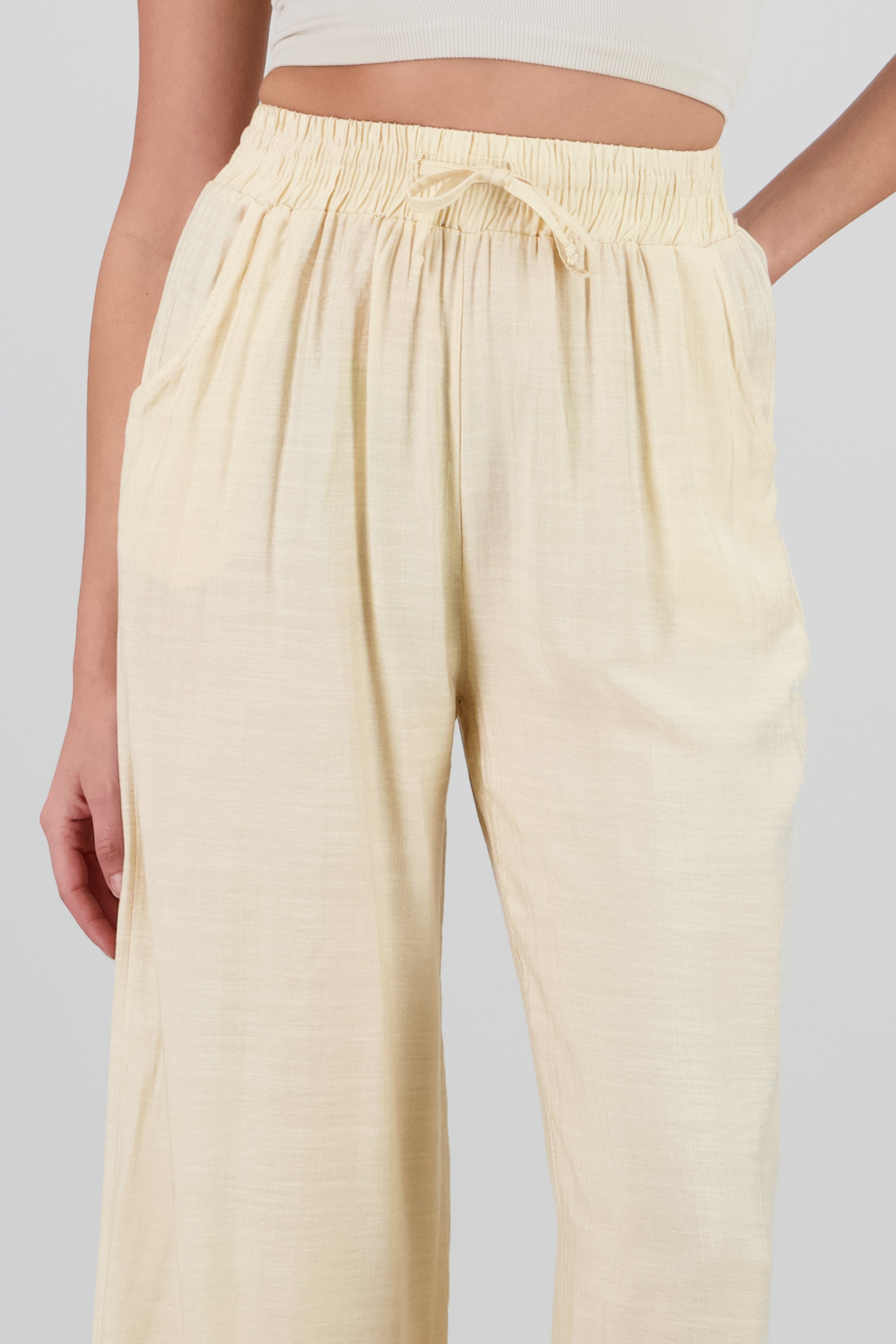Pantalón Amplio AMARILLO PASTEL