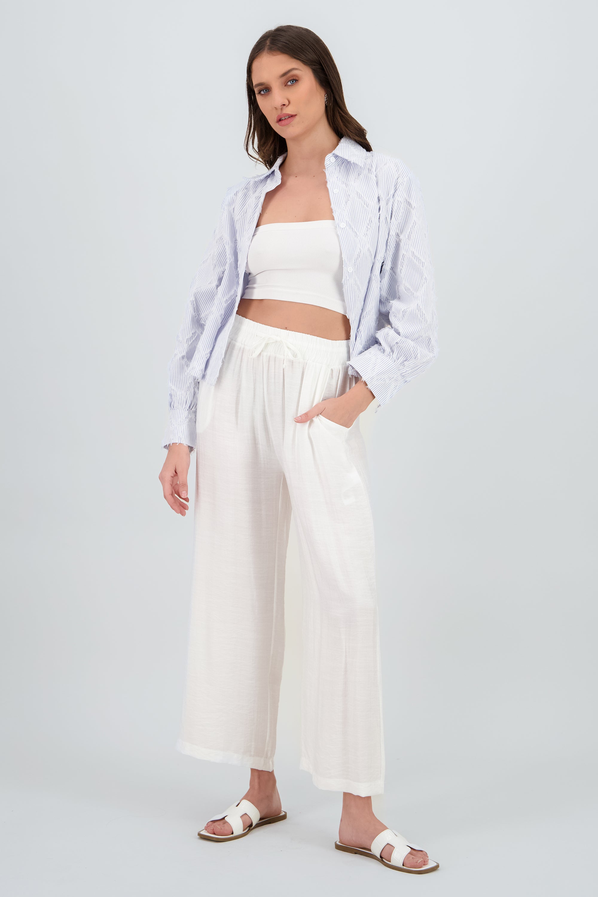 Pantalón Amplio BLANCO
