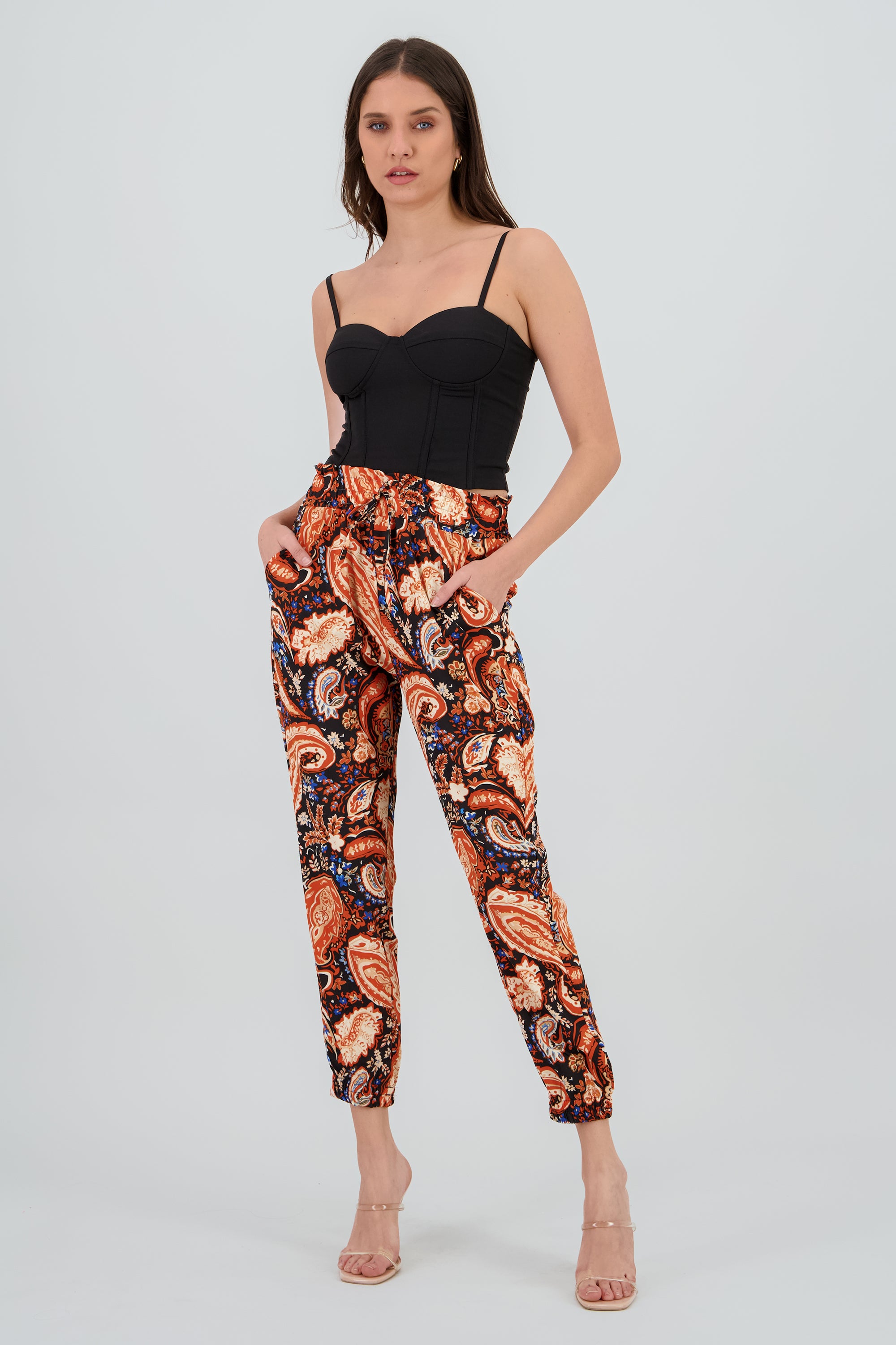 Pantalón Estampado NARANJA COMBO
