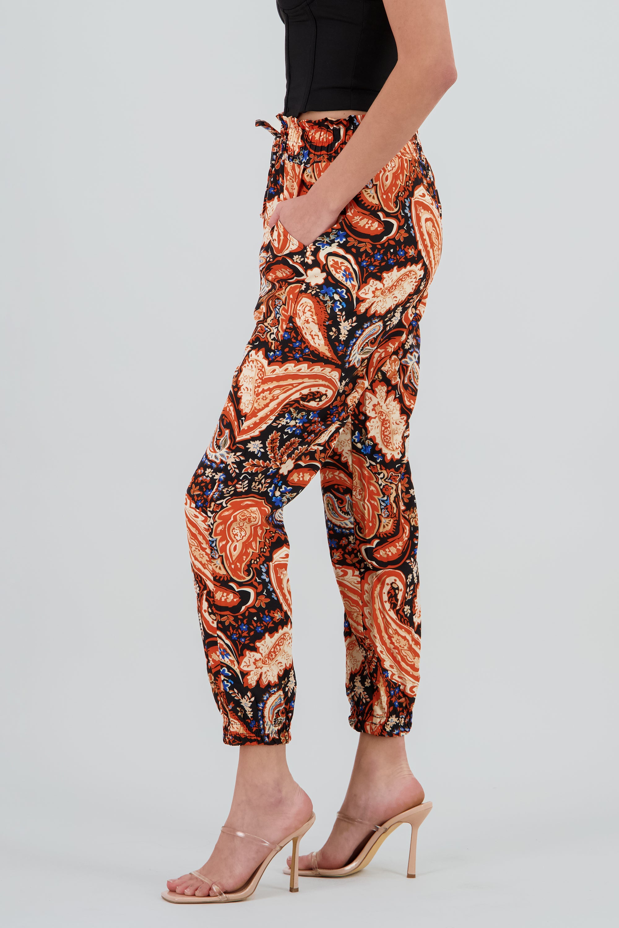 Pantalón Estampado NARANJA COMBO