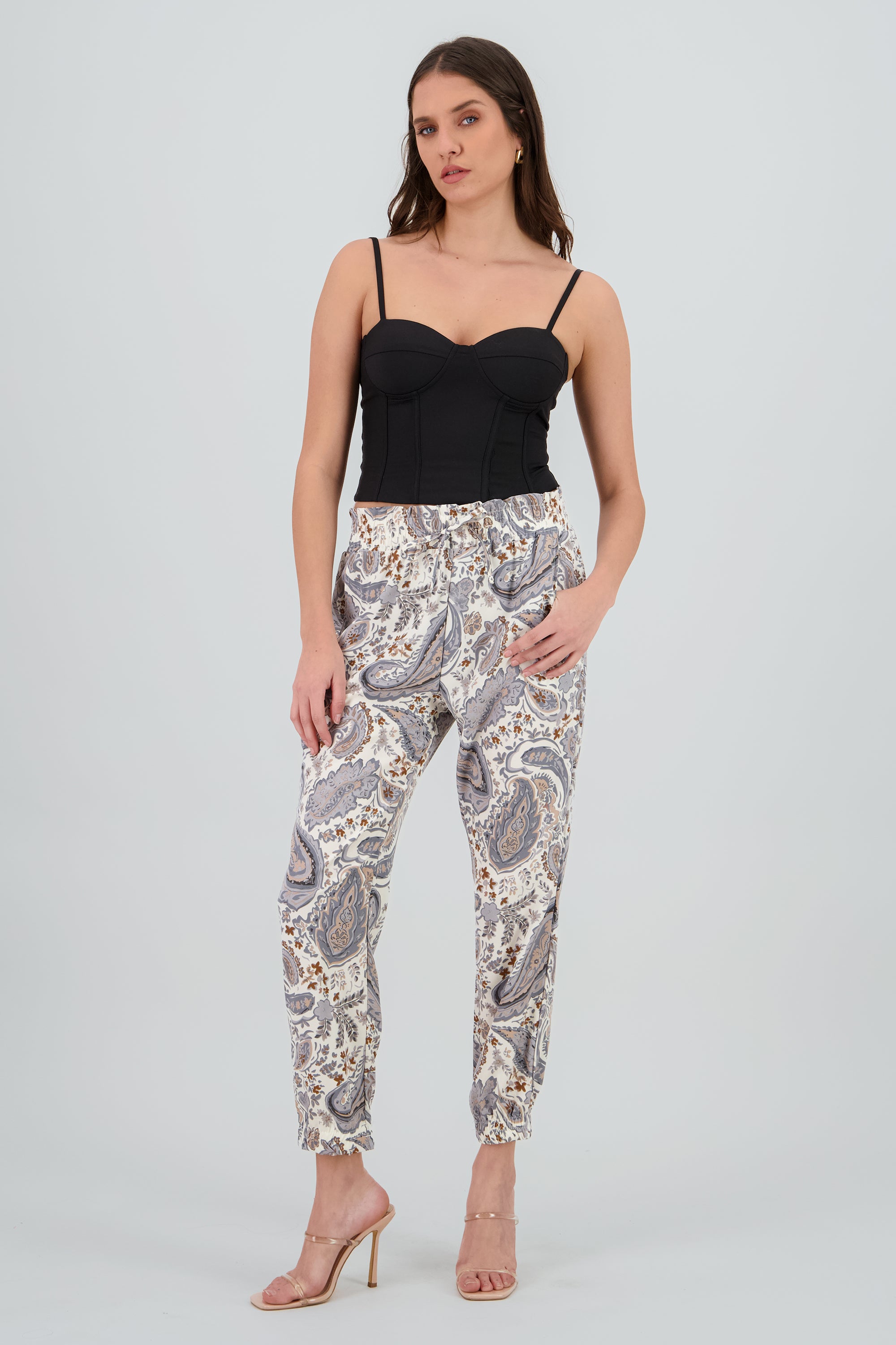 Pantalón Estampado GRIS COMBO