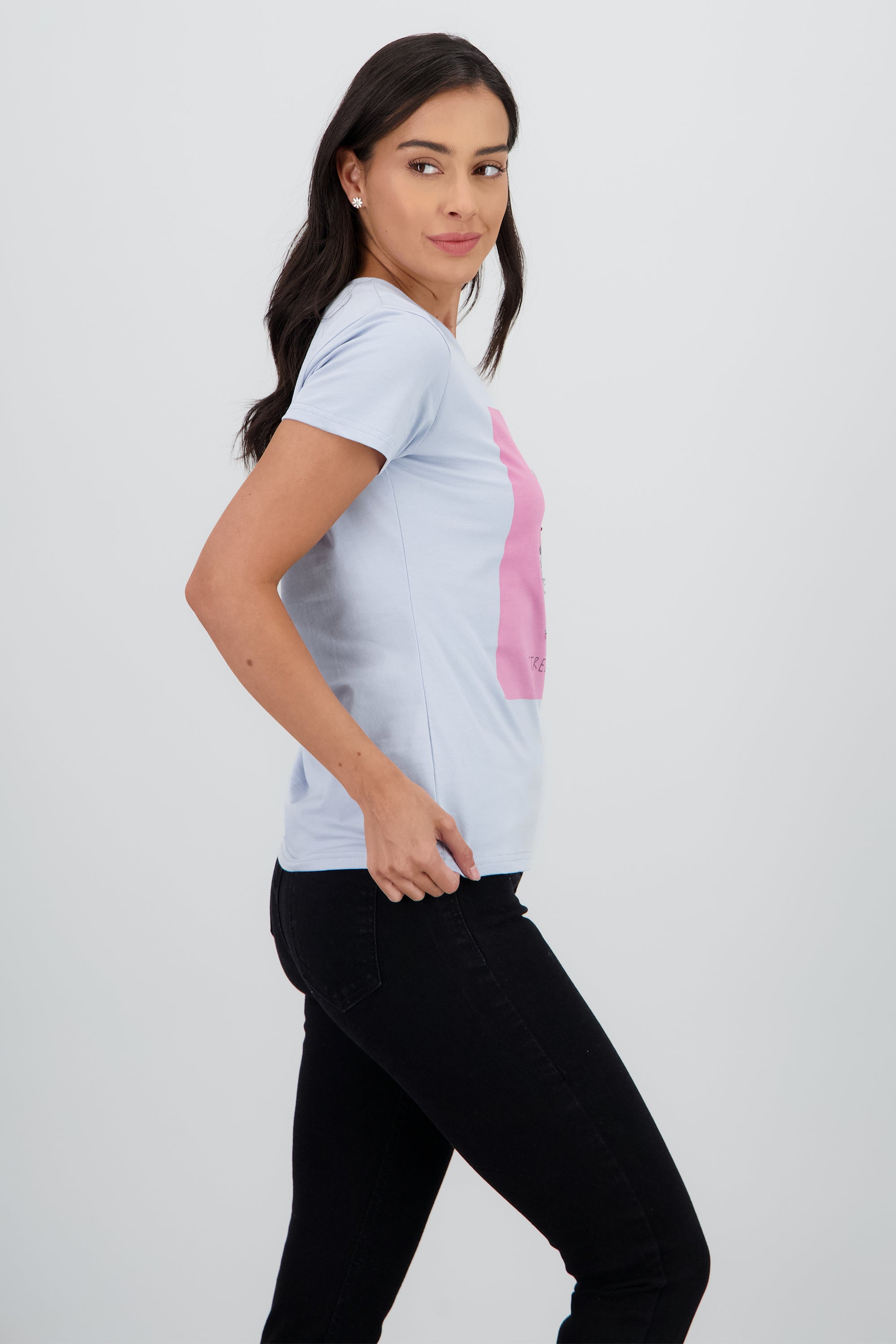 T-shirt oso detalle aplicacion AZUL