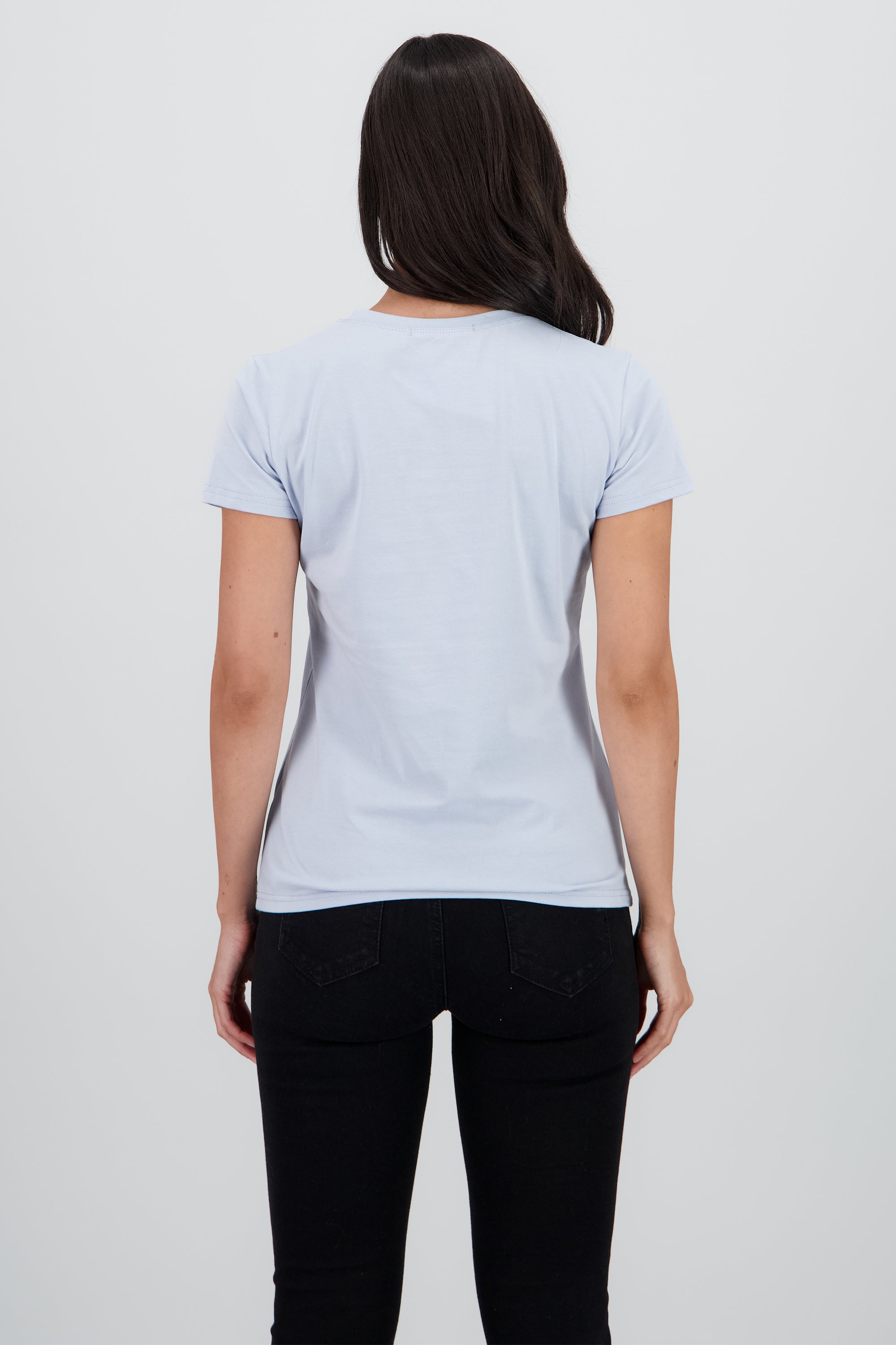 T-shirt oso detalle aplicacion AZUL