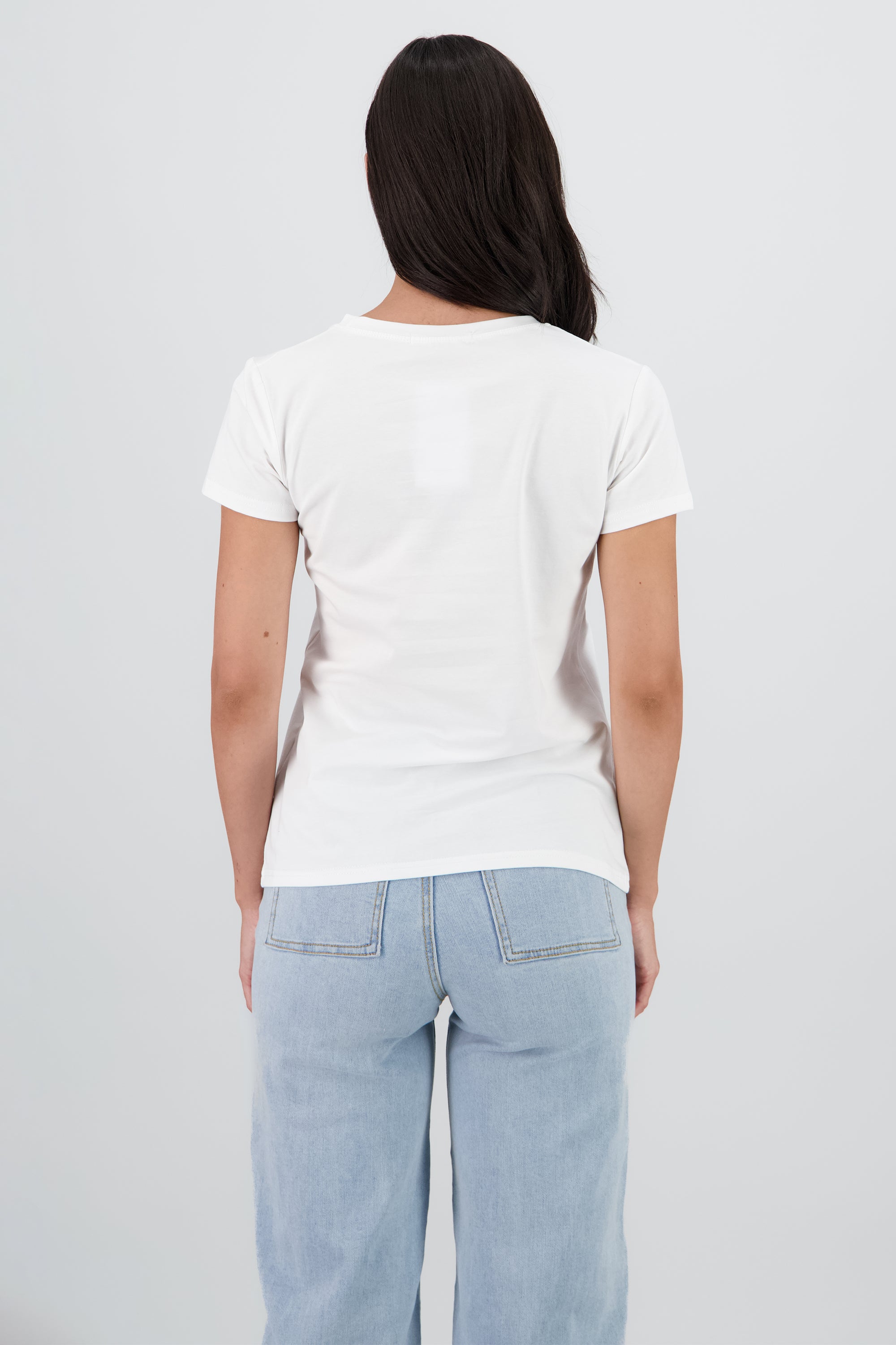 T-shirt oso detalle aplicacion BLANCO