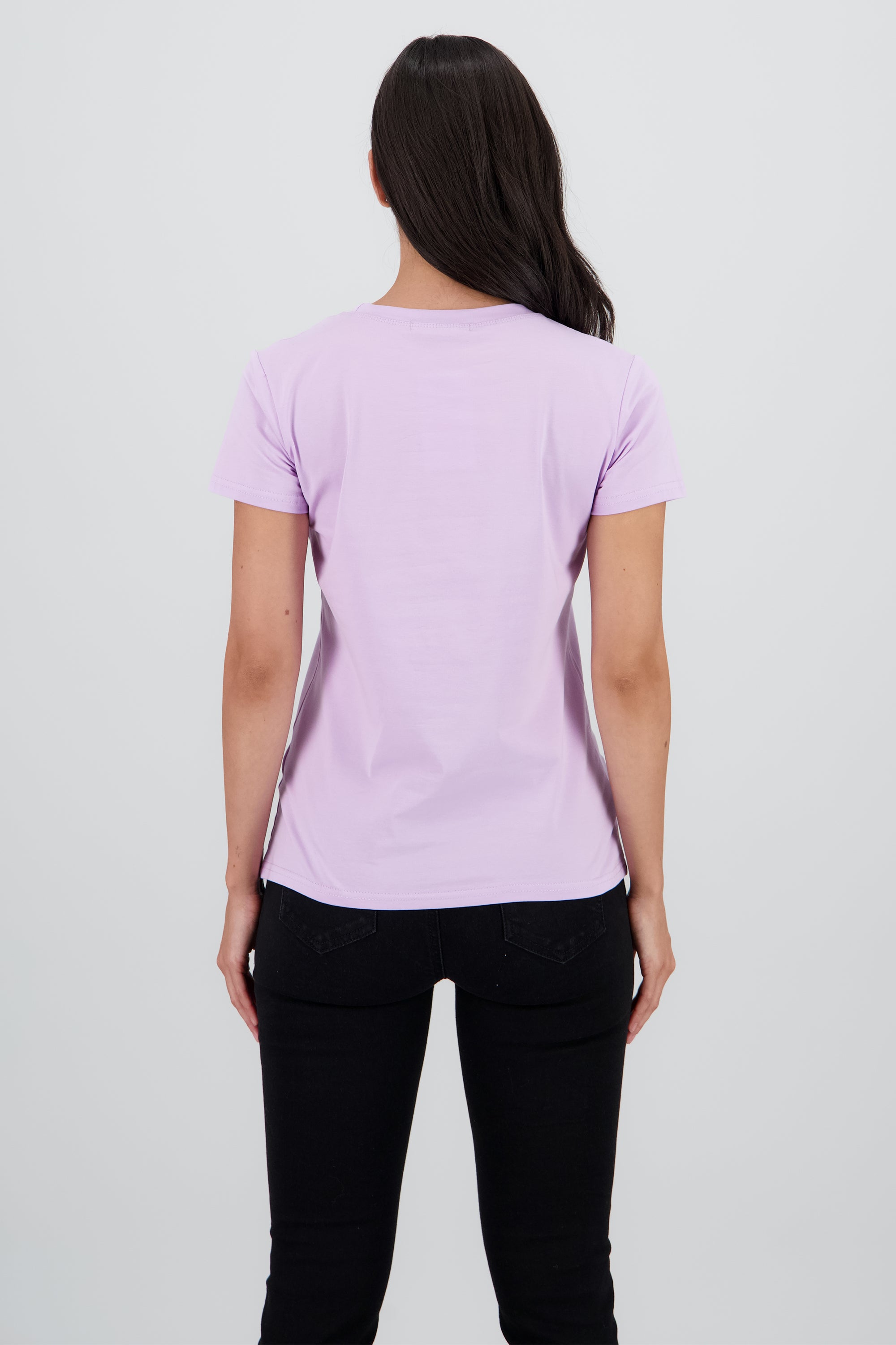 T-shirt oso detalle aplicacion MORADO