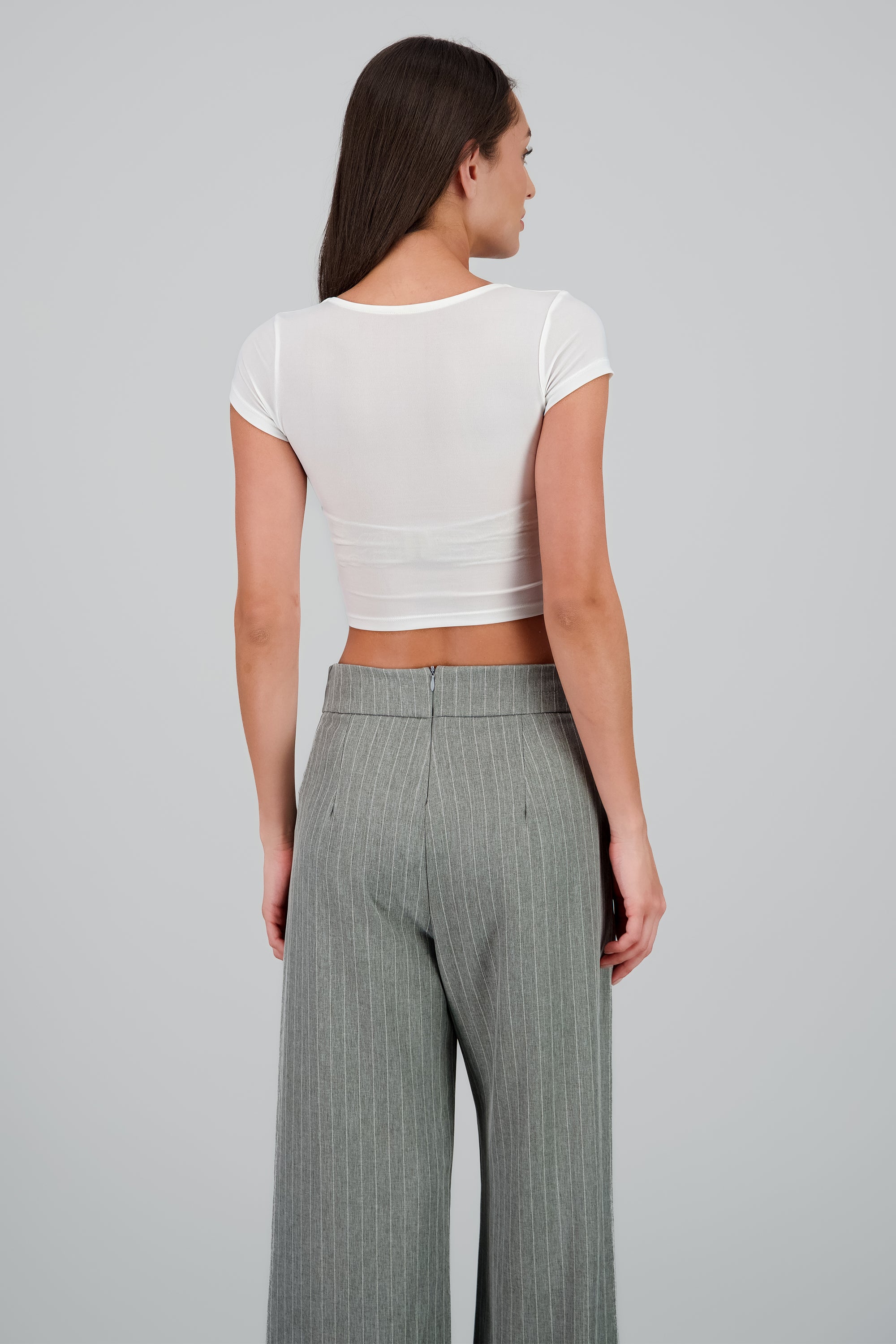 Top Cuello V BLANCO