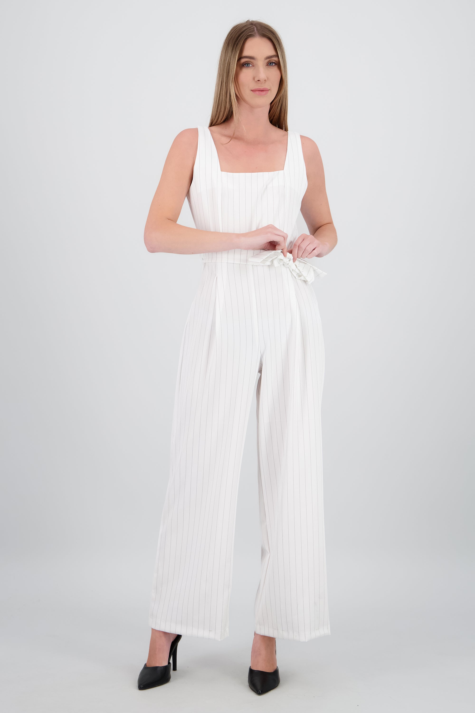 Jumpsuit tirantes sastreado BLANCO COMBO