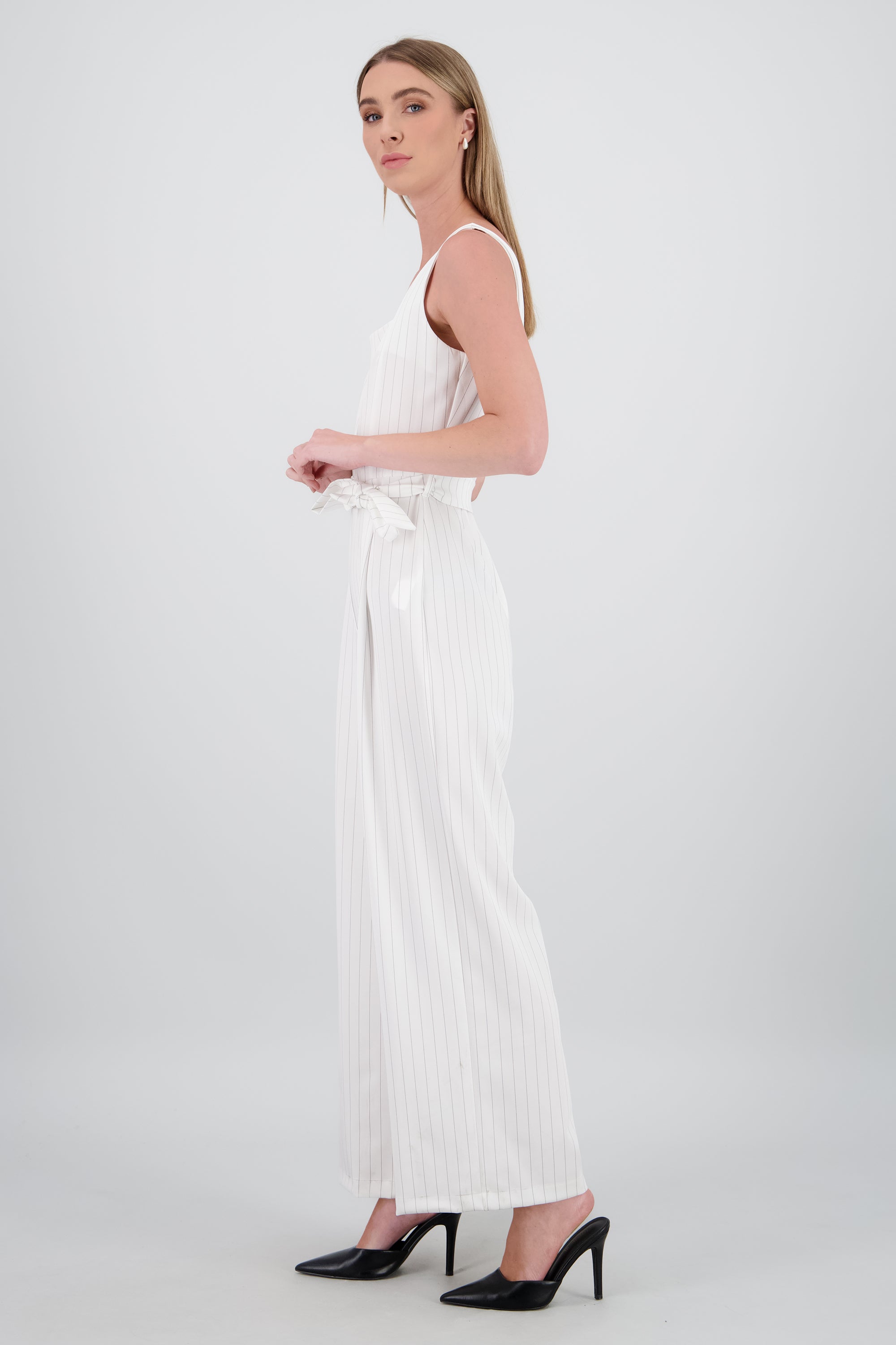 Jumpsuit tirantes sastreado BLANCO COMBO