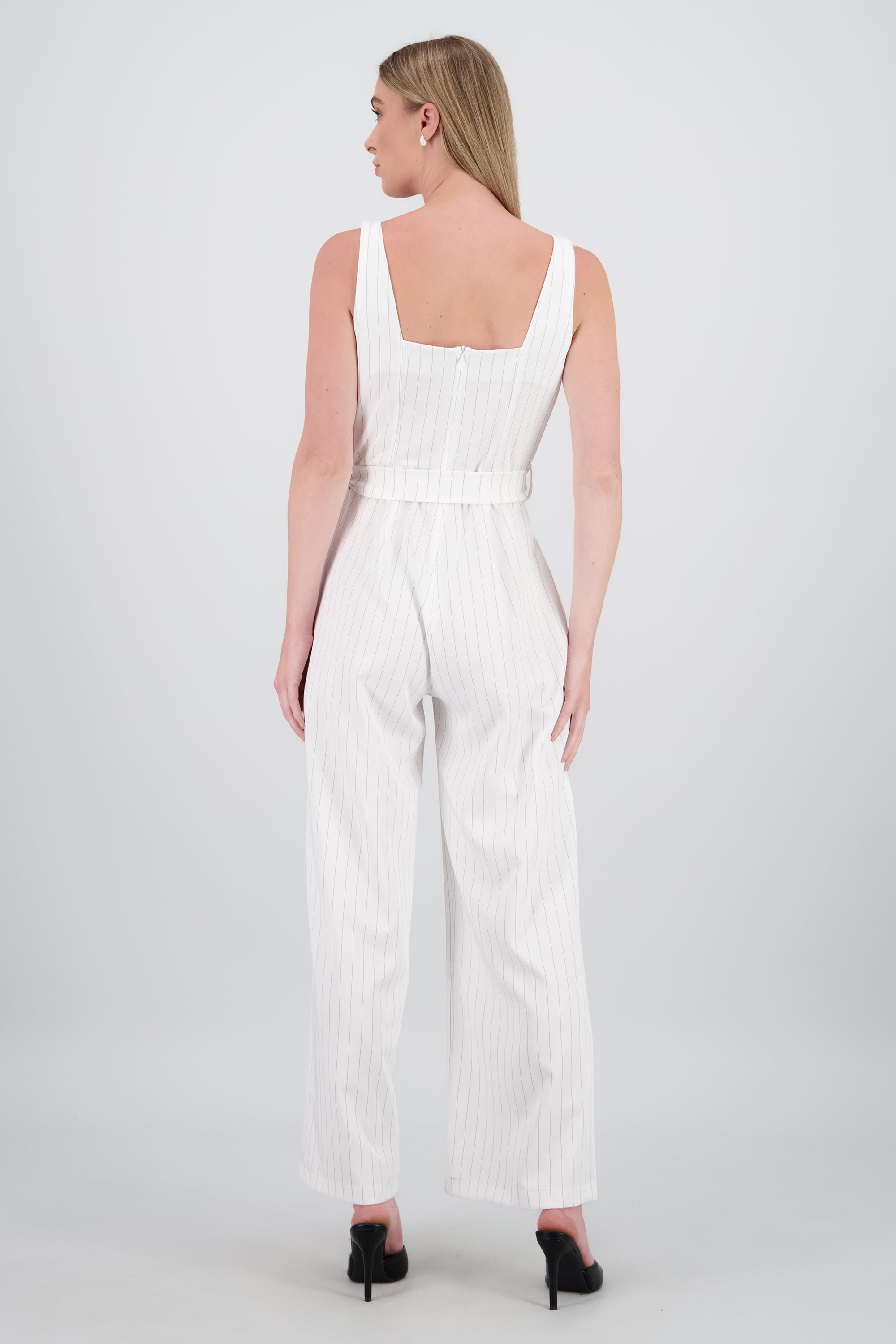 Jumpsuit tirantes sastreado BLANCO COMBO