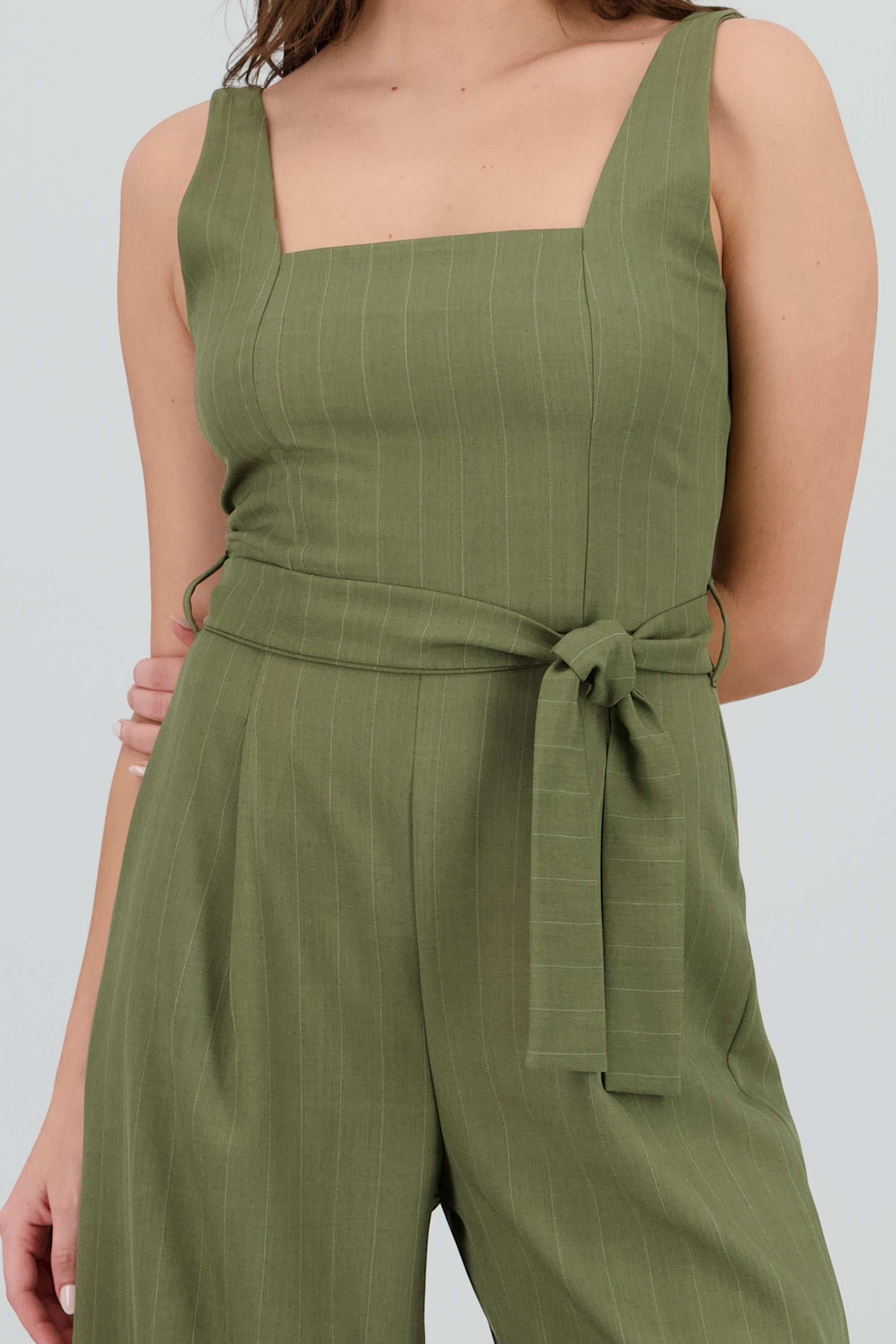 Jumpsuit tirantes sastreado OLIVO