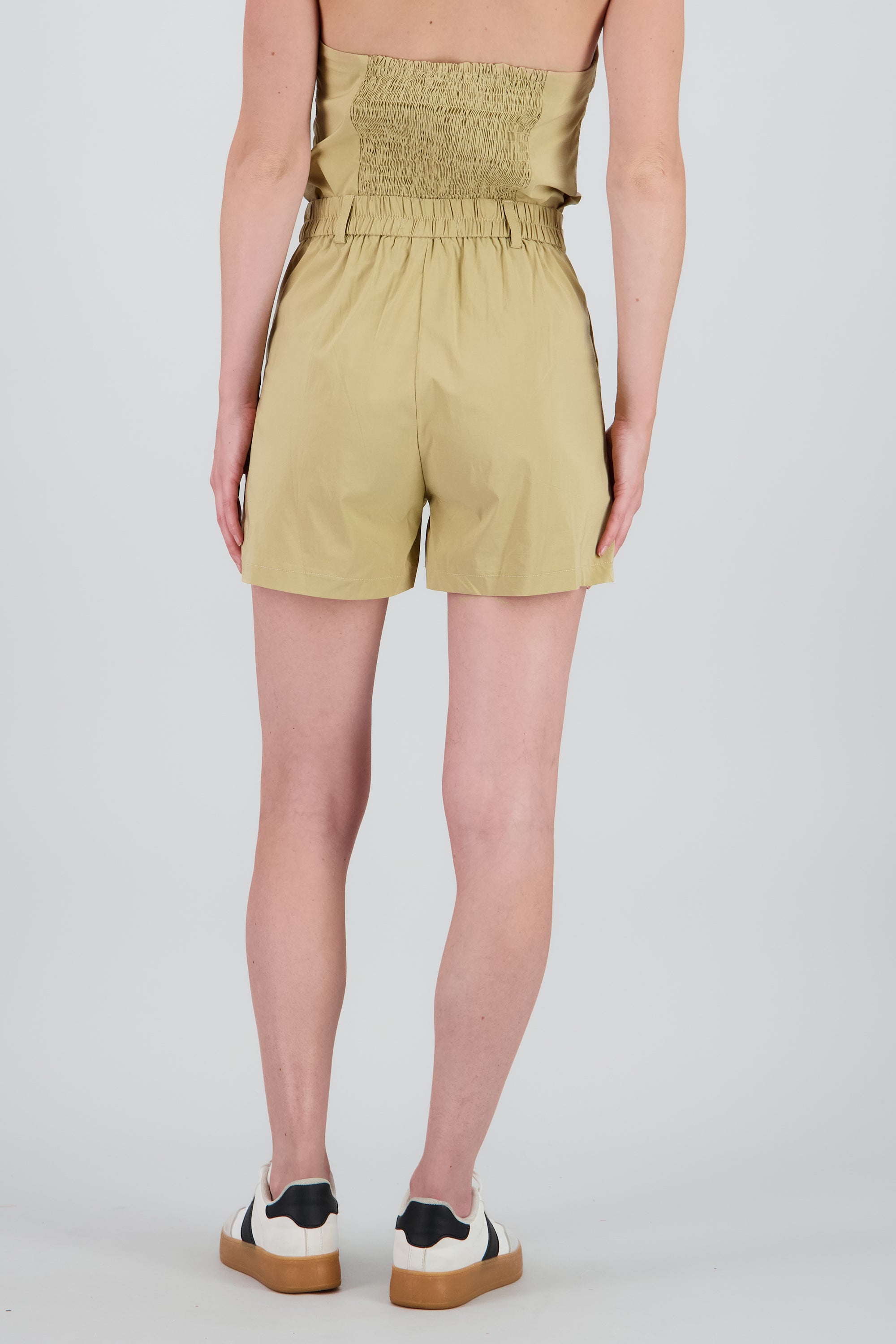 Short mini rayas BEIGE
