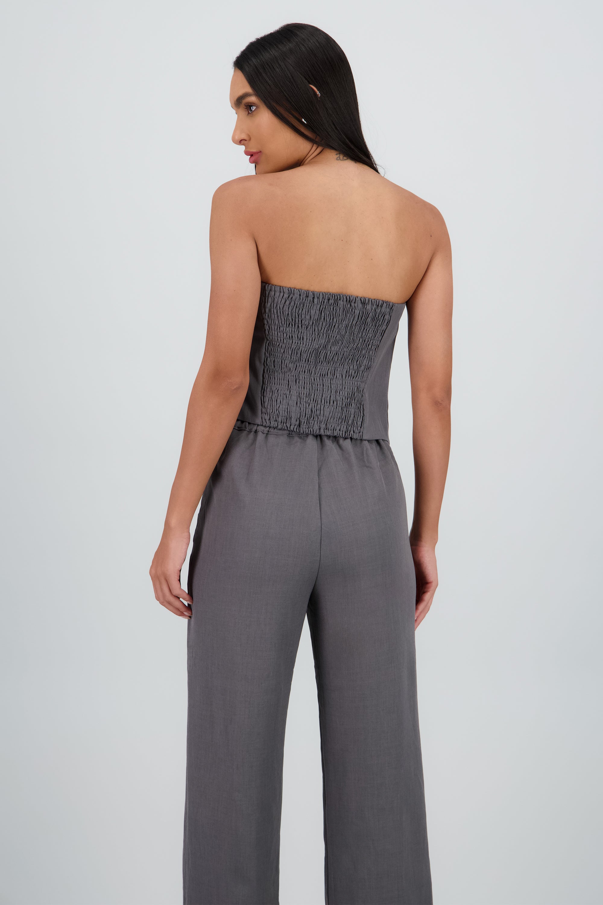 Top sastre escote en V 4 botones Hypsters GRIS