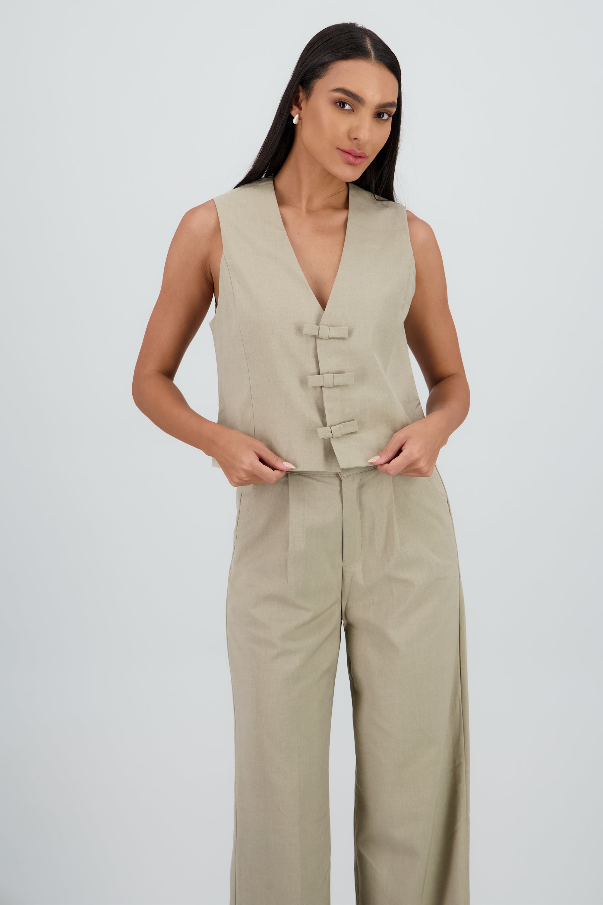 Chlaeco sastre detalle moños Hypsters KHAKI