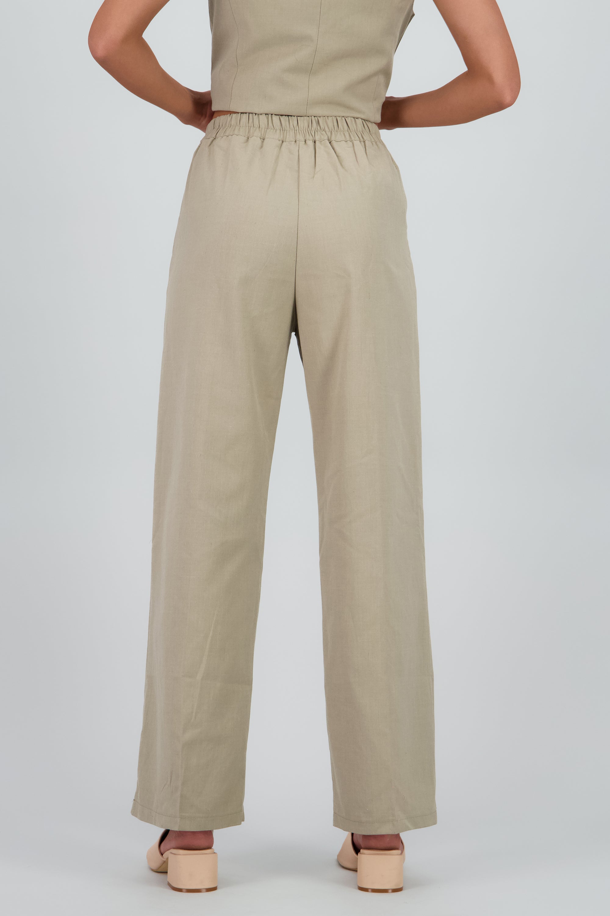 Pantalon sastre wide leg Hypsters KHAKI