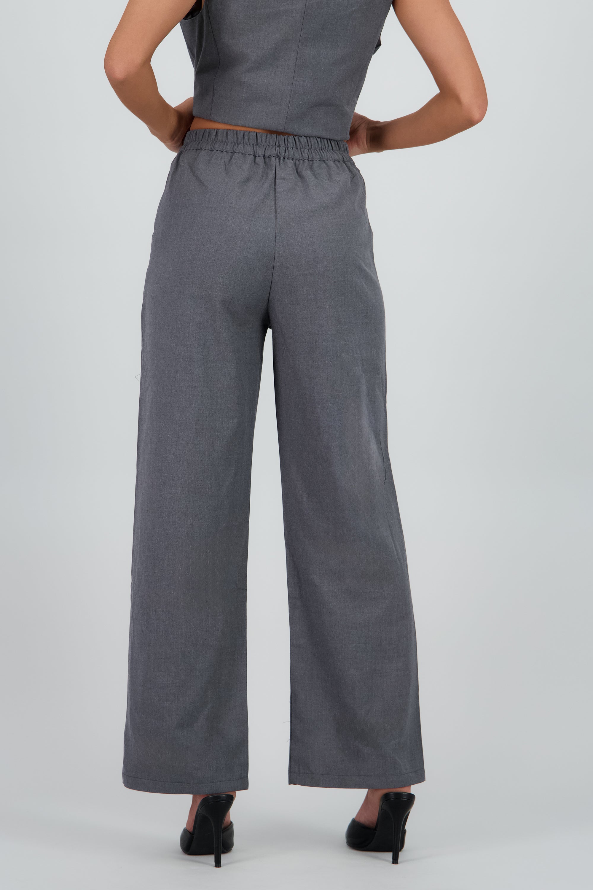 Pantalon sastre wide leg Hypsters GRIS
