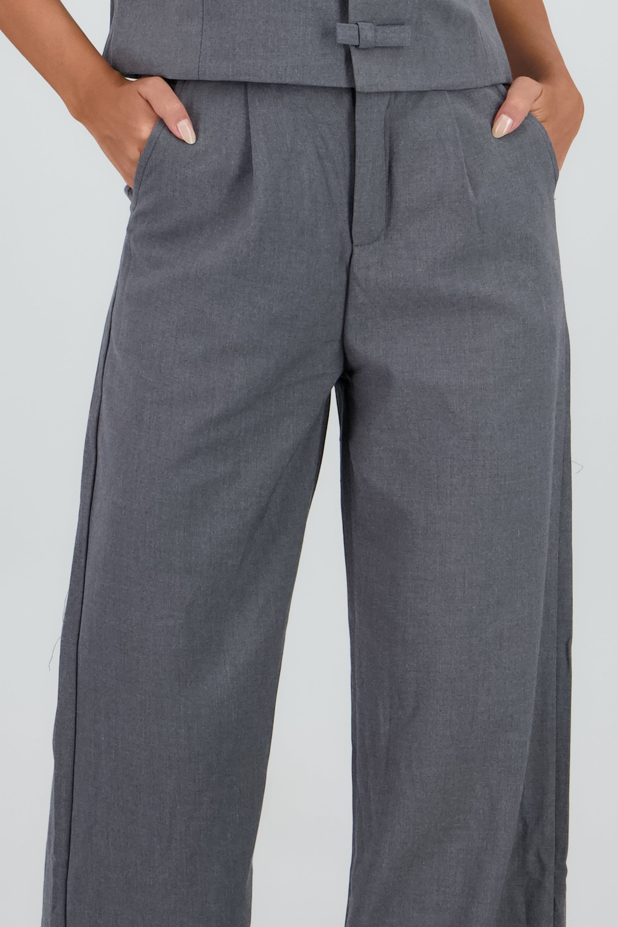 Pantalon sastre wide leg Hypsters GRIS