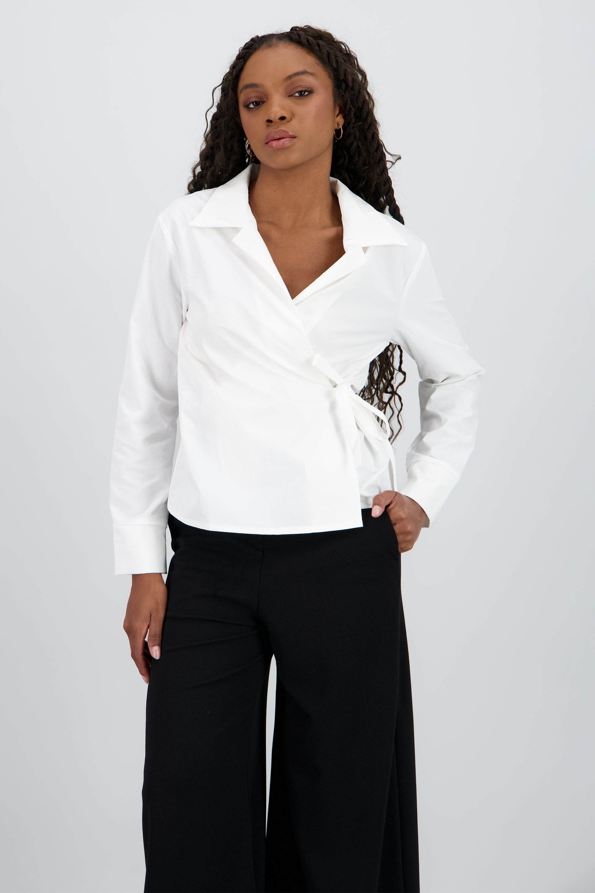 Blusa cruzada Hypsters BLANCO