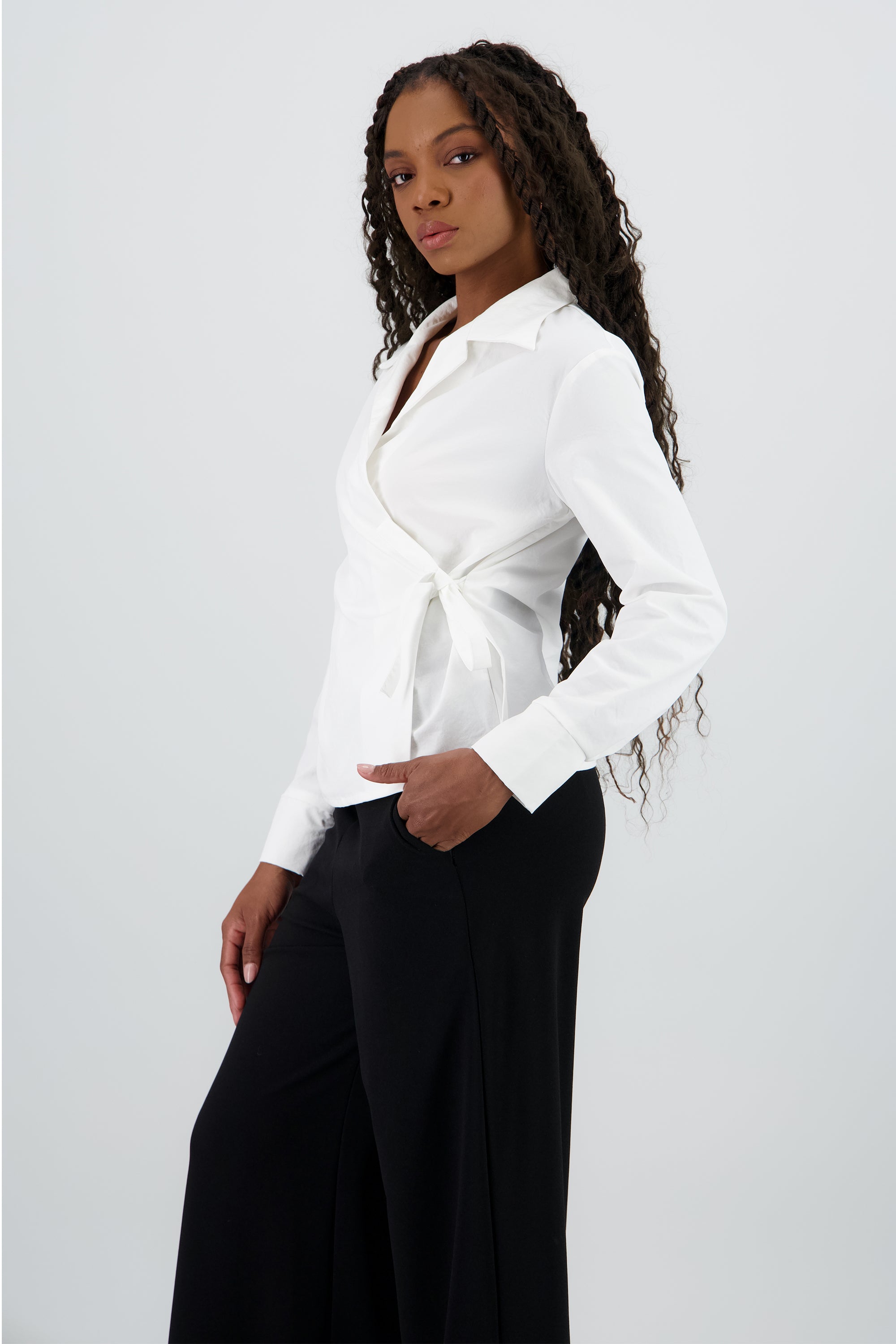 Blusa cruzada Hypsters BLANCO