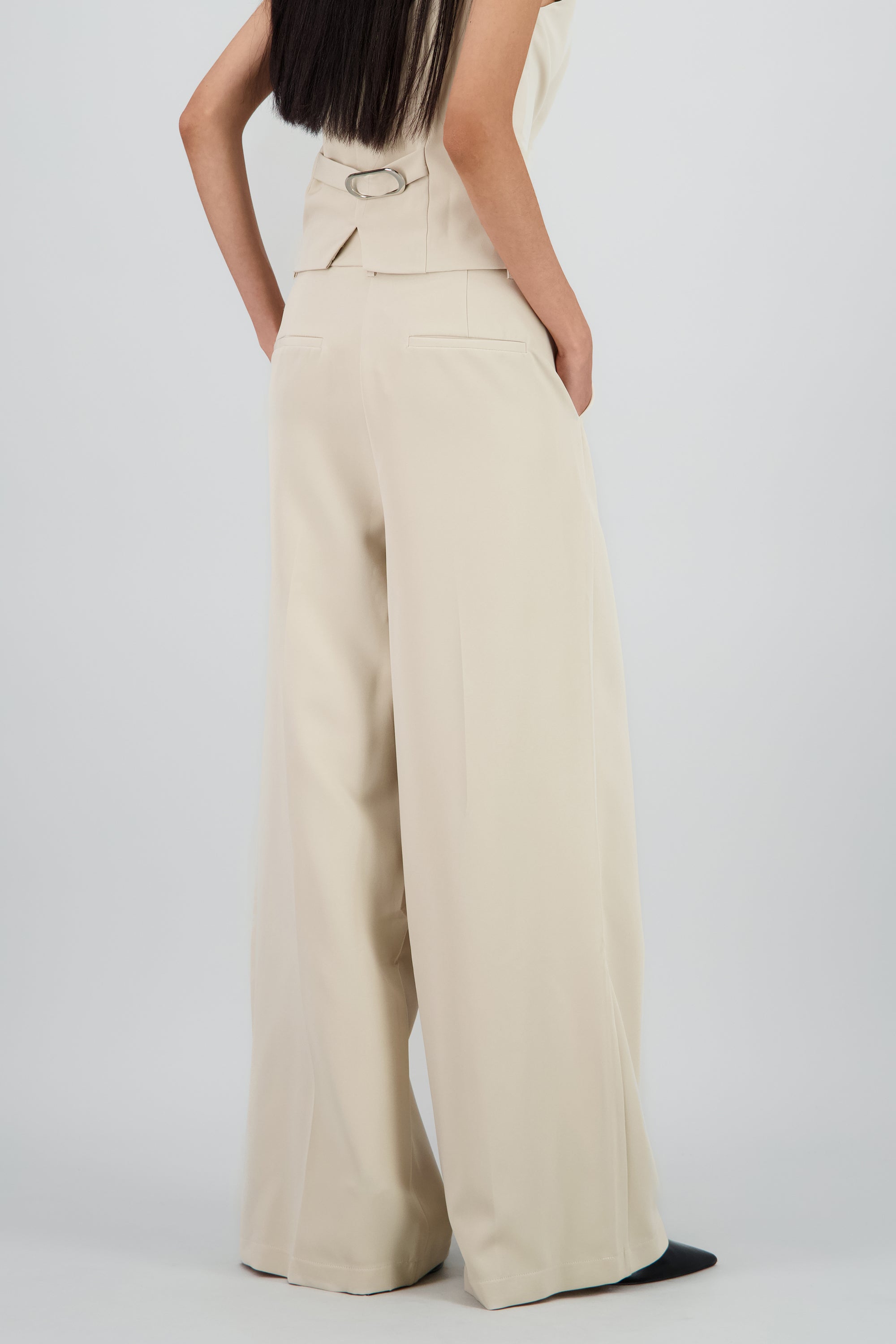 Pantalon sastre con botones Hypsters BEIGE