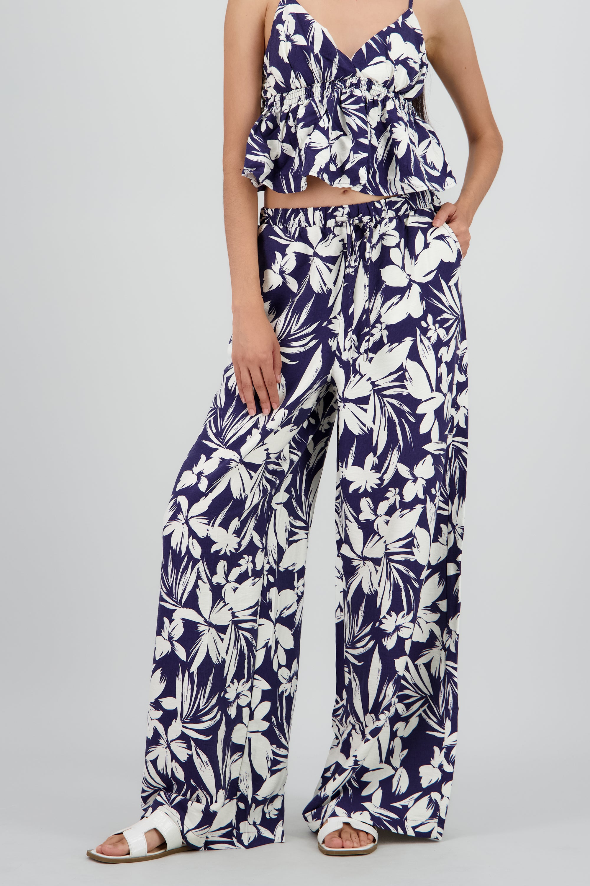 Pantalon amplio estampado MARINO
