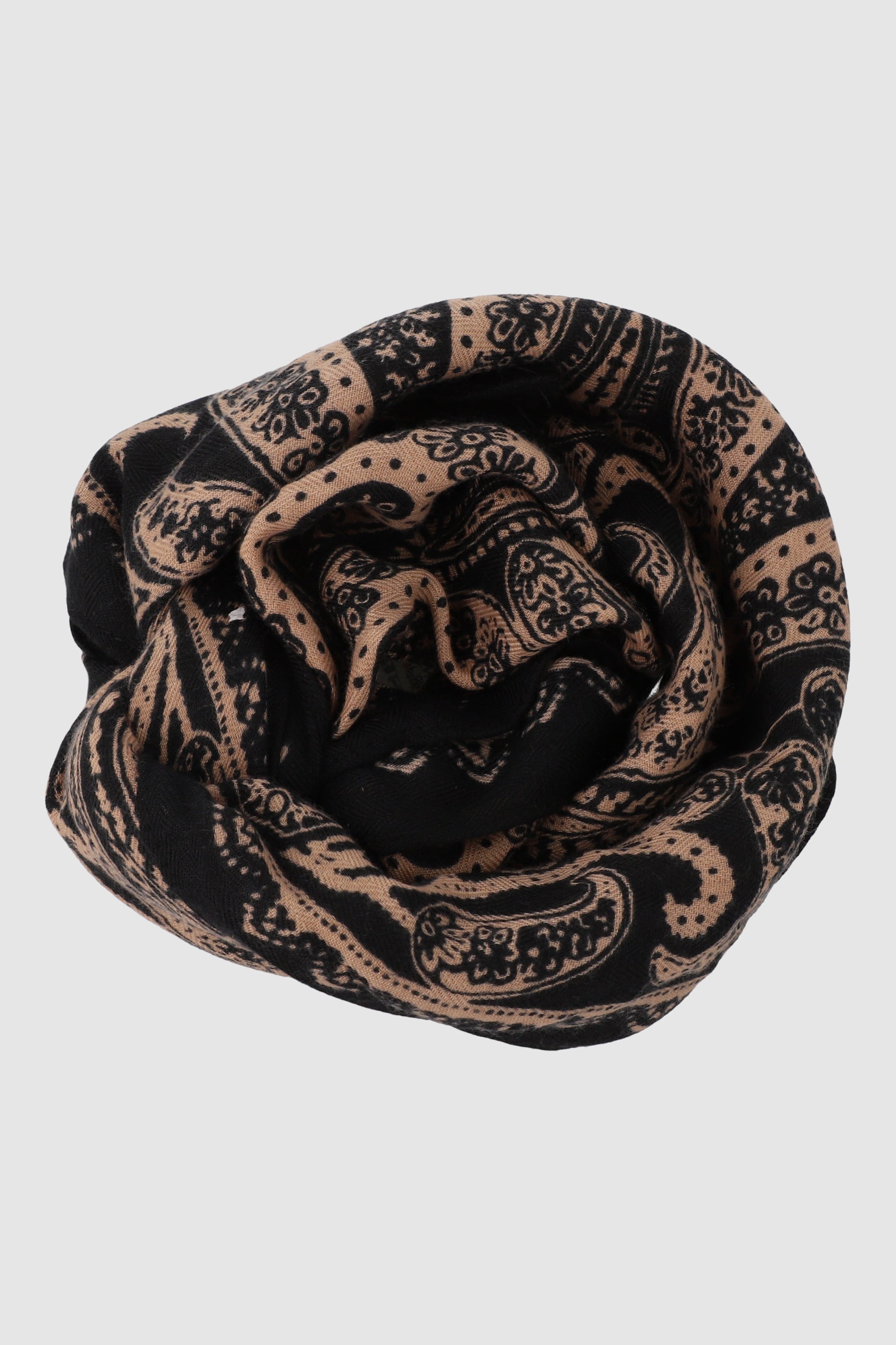 Pañuelo paisleys contorno NEGRO