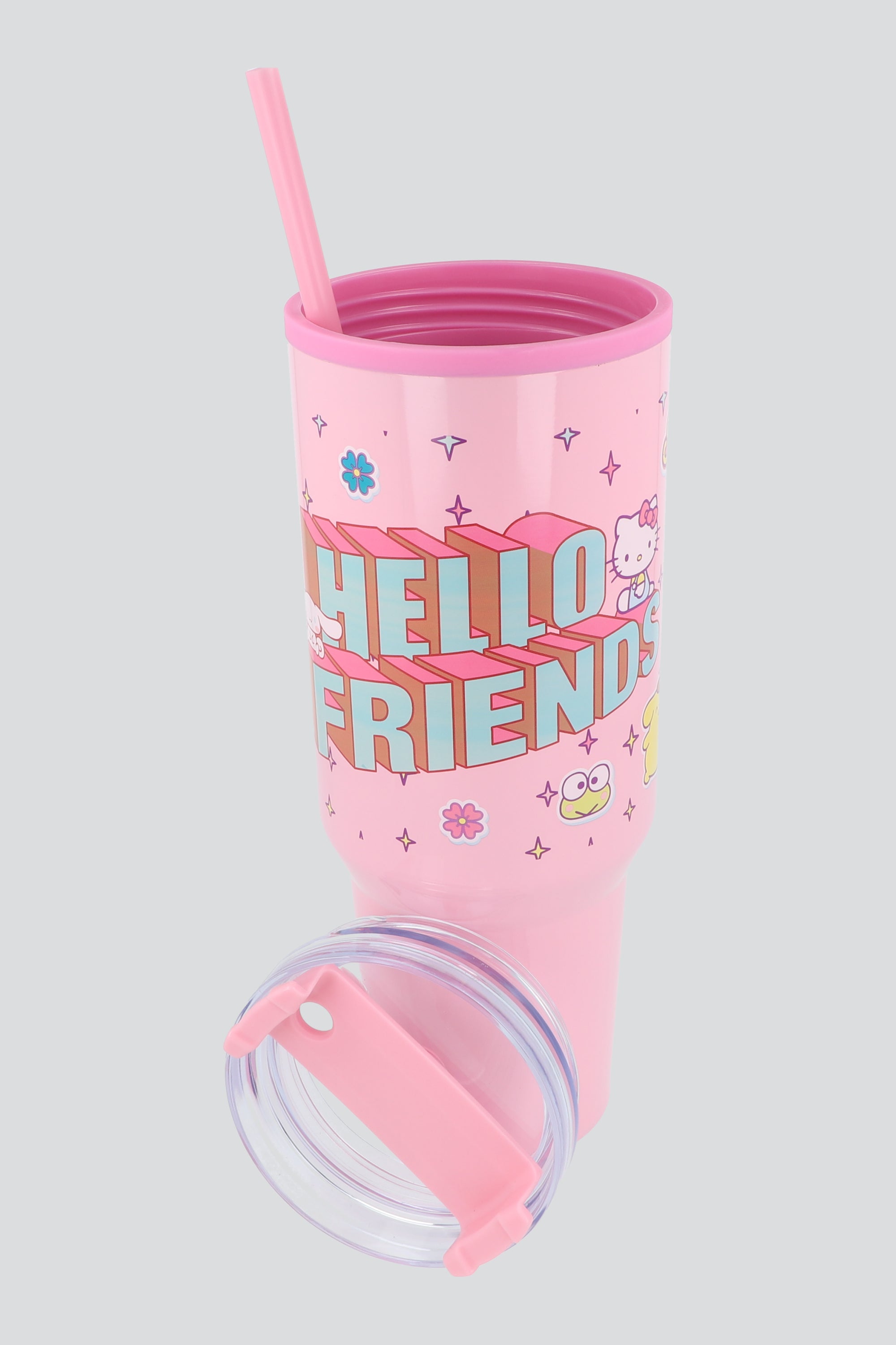 Vaso Asa Hello Kitty Amigos 1200 ml ROSA COMBO