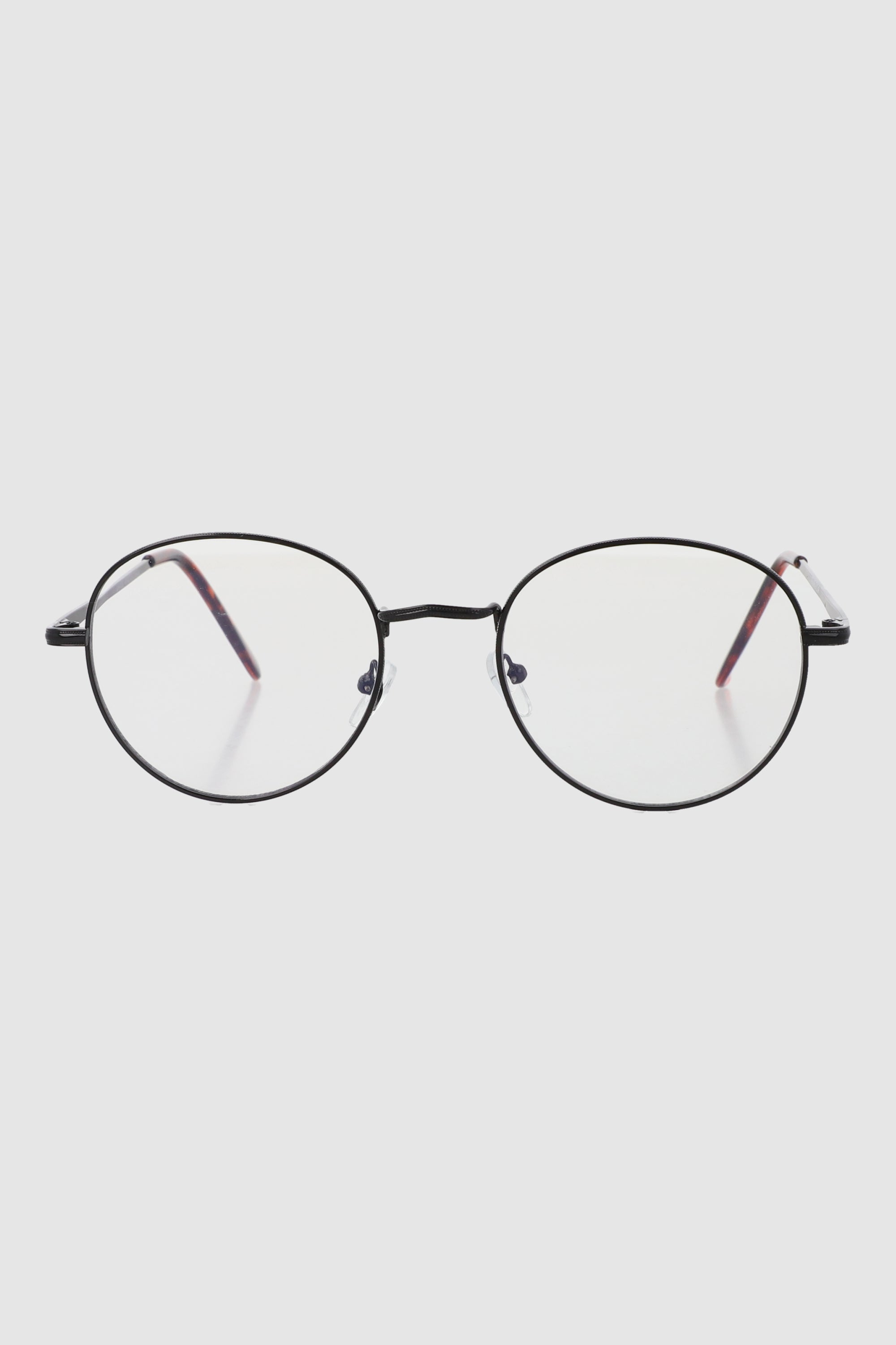 Lentes blue light circulo metal NEGRO