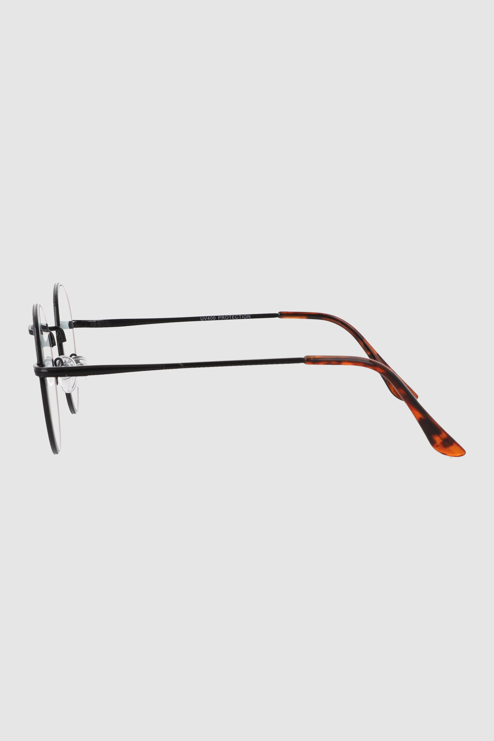 Lentes blue light circulo metal NEGRO