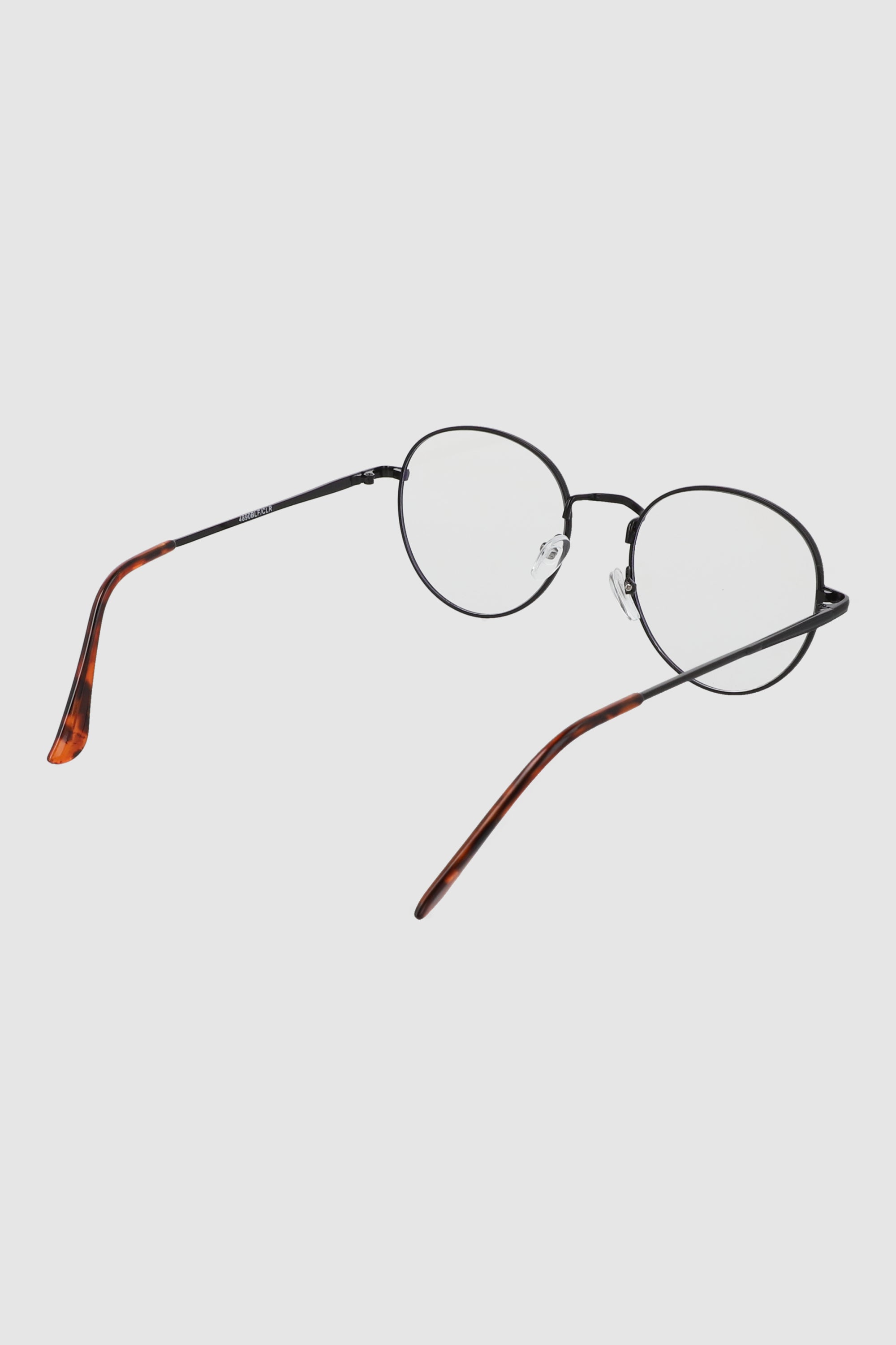 Lentes blue light circulo metal NEGRO