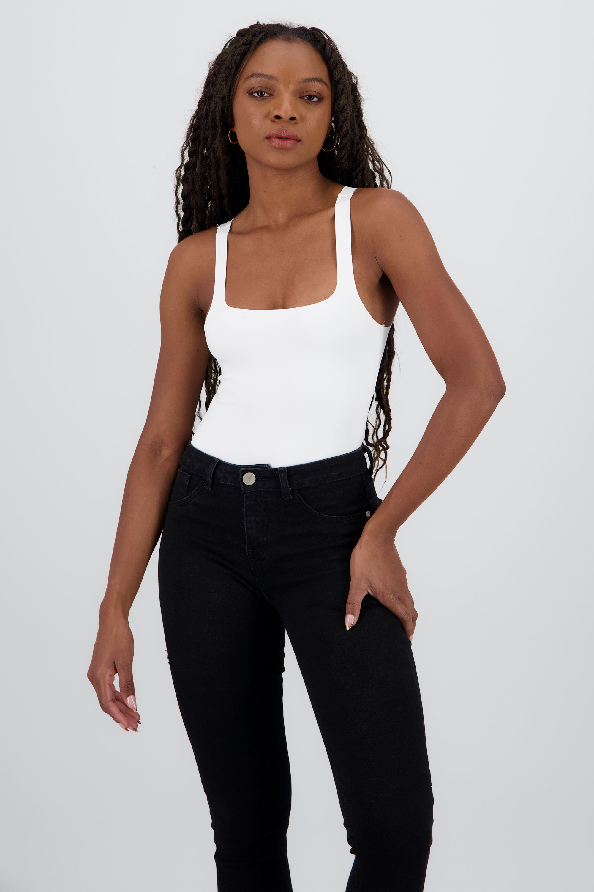 Body tirantes licra BLANCO