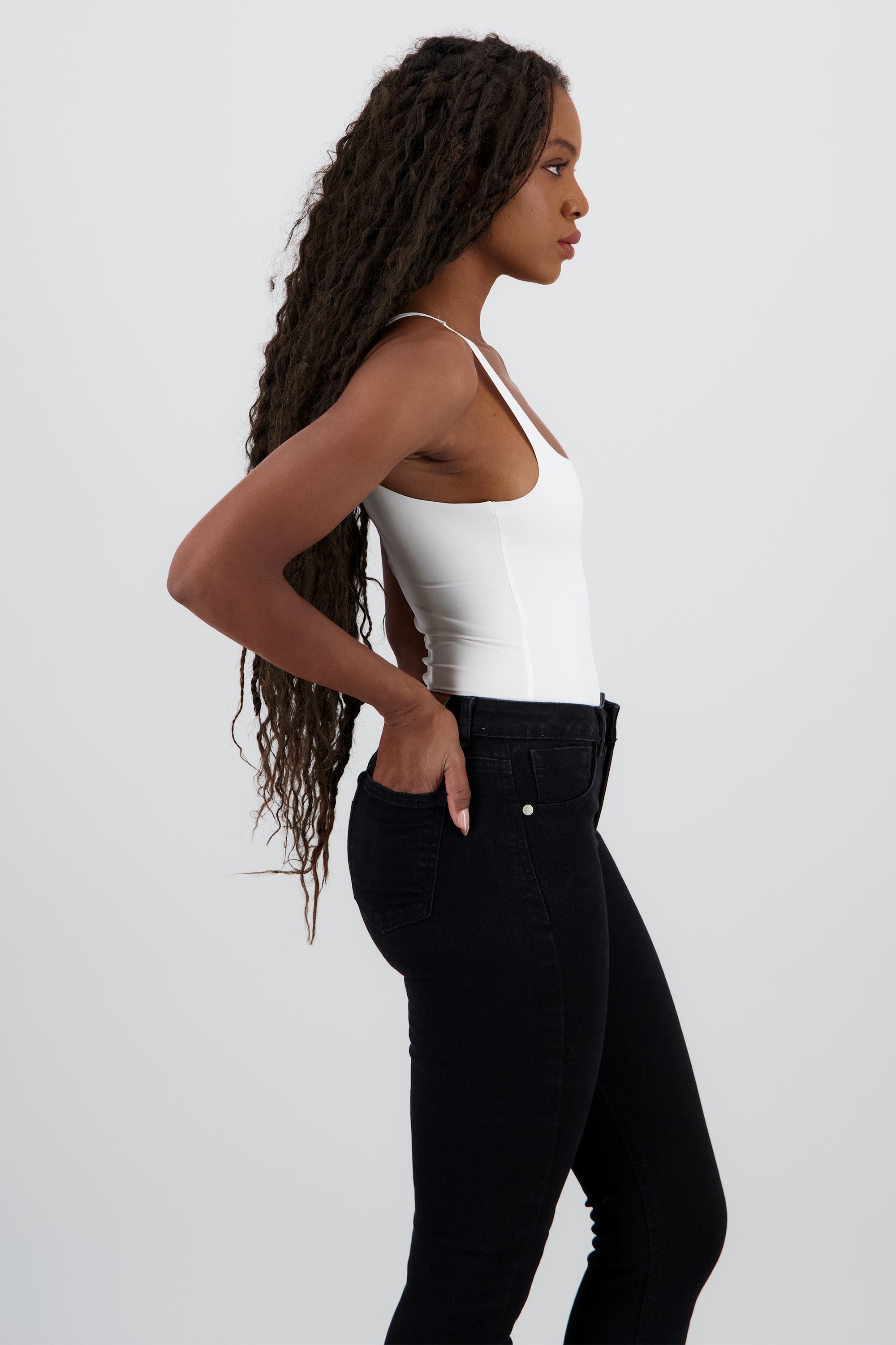 Body tirantes licra BLANCO