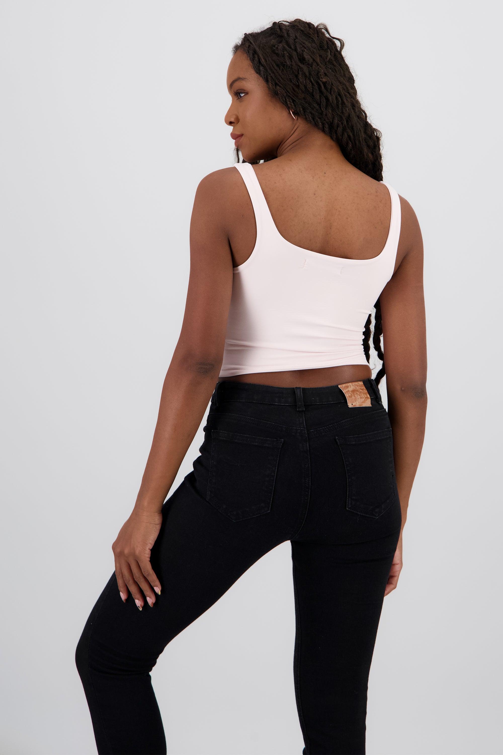Top tirantes cuello redondo ROSA PASTEL