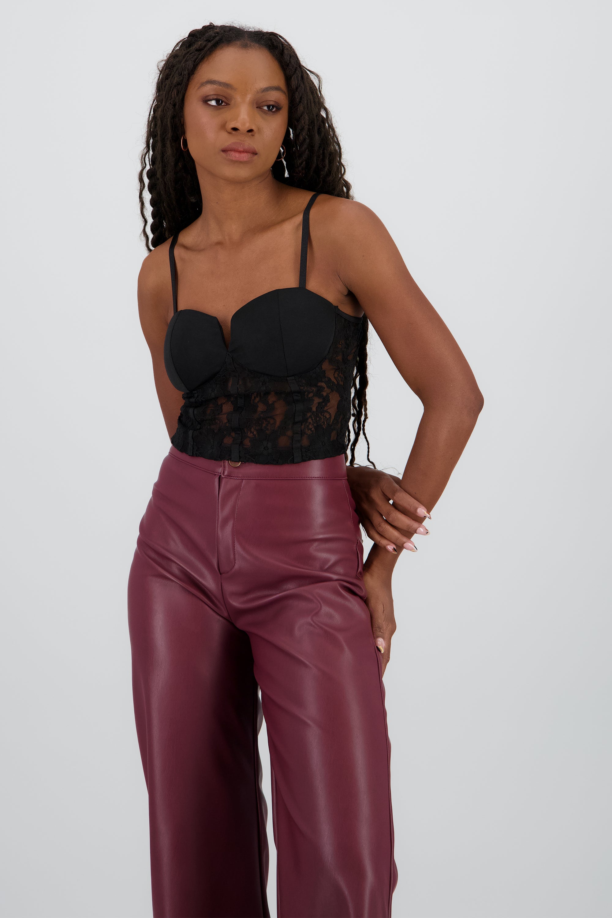CORSET DET ENCAJE NEGRO