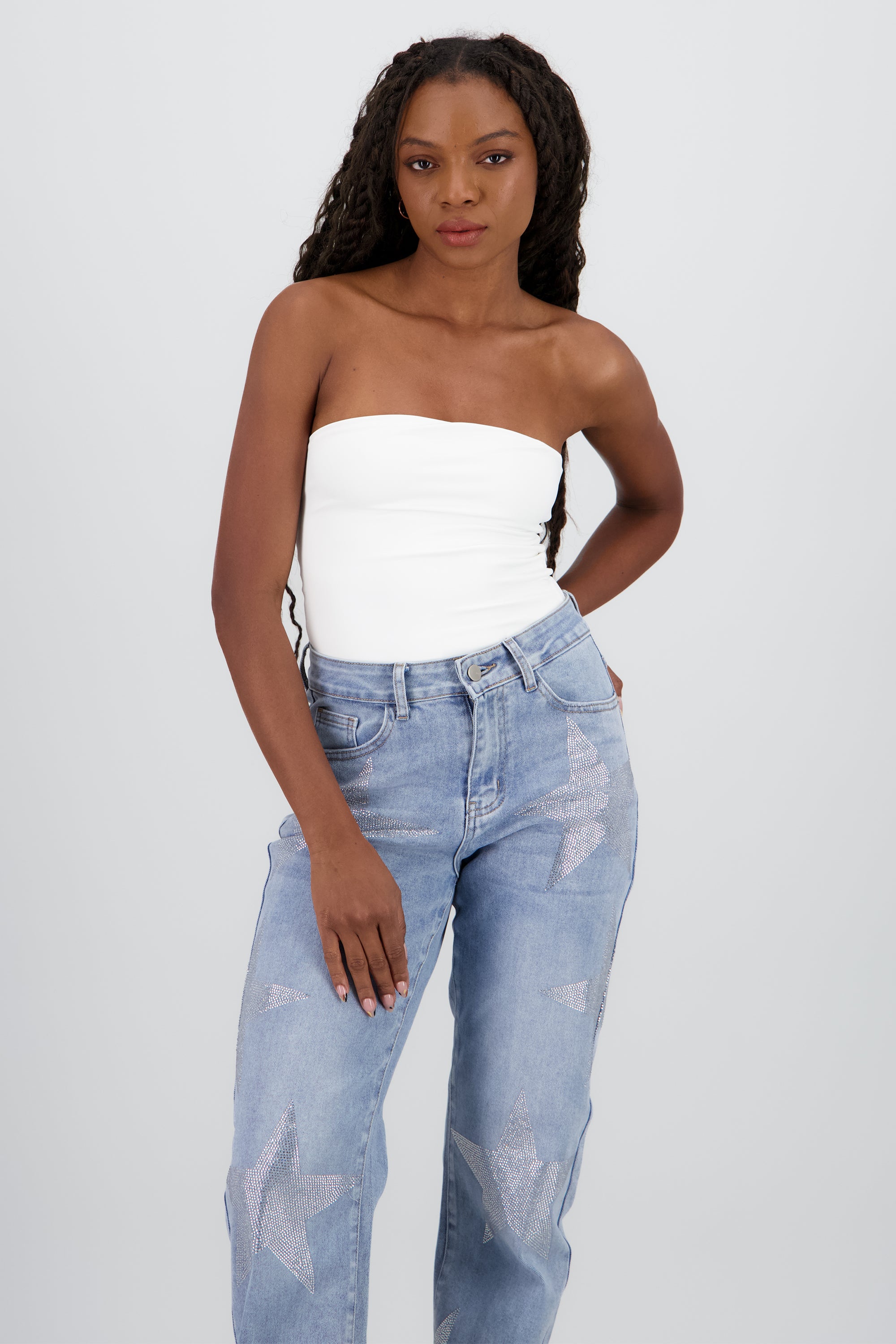 Body strapples licra BLANCO